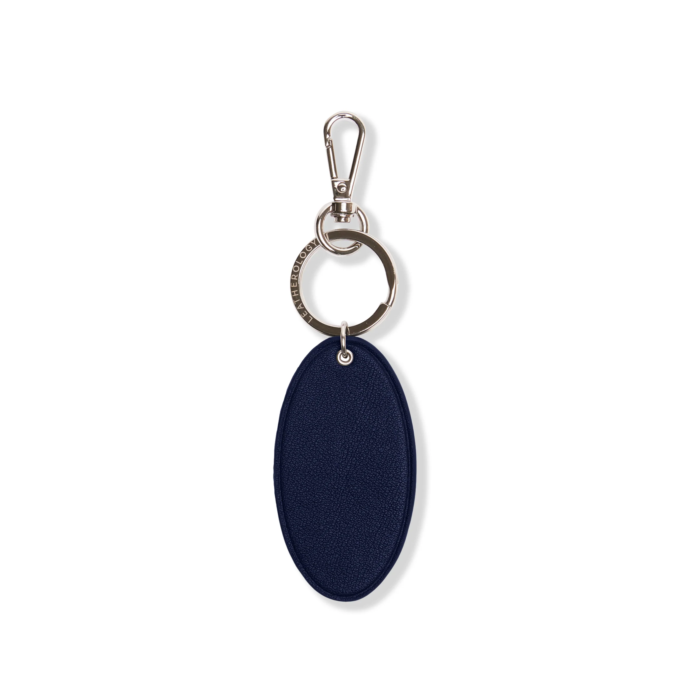 Oval Keychain Navy Blue - Image 2