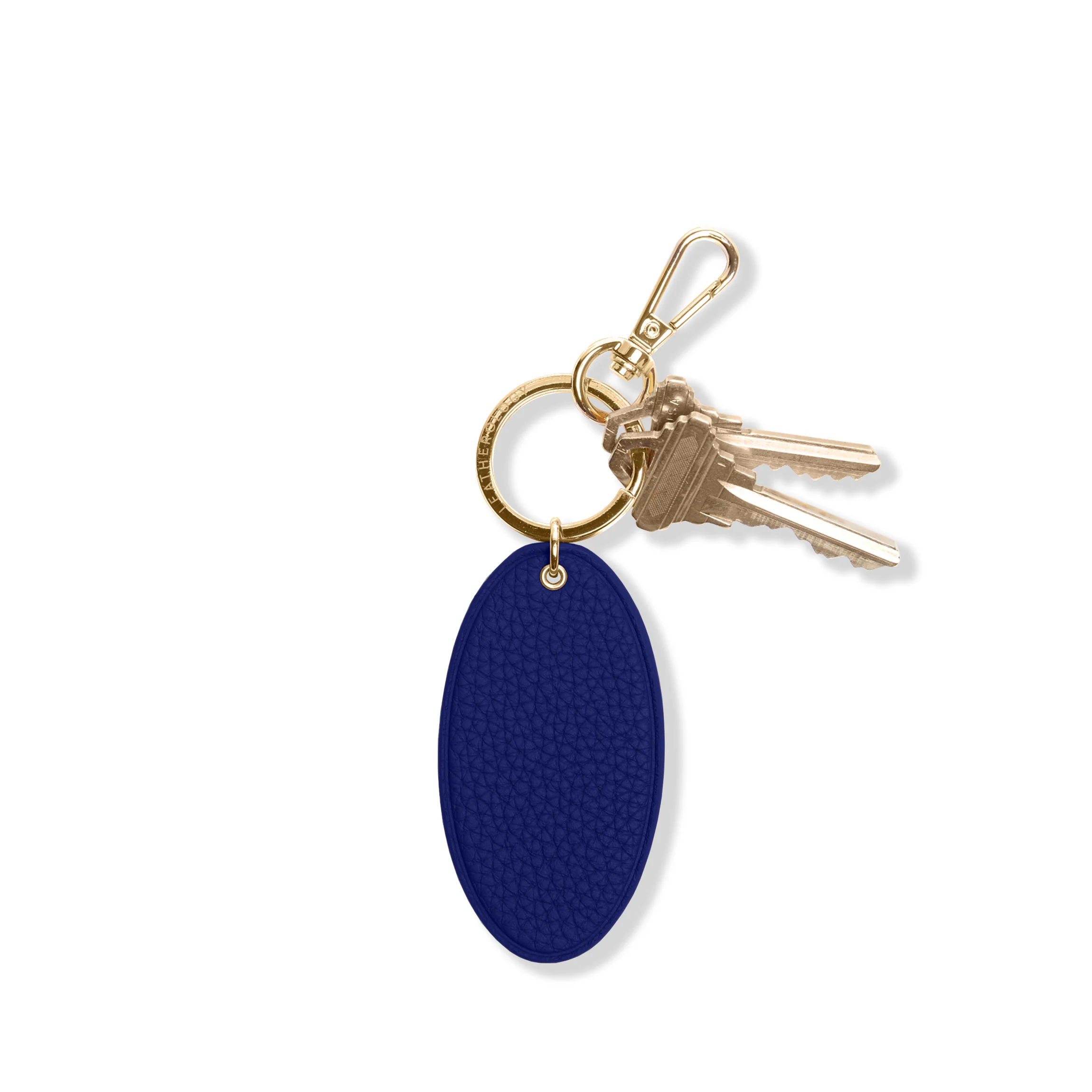 Oval Keychain Sand/Regatta Blue - Image 2