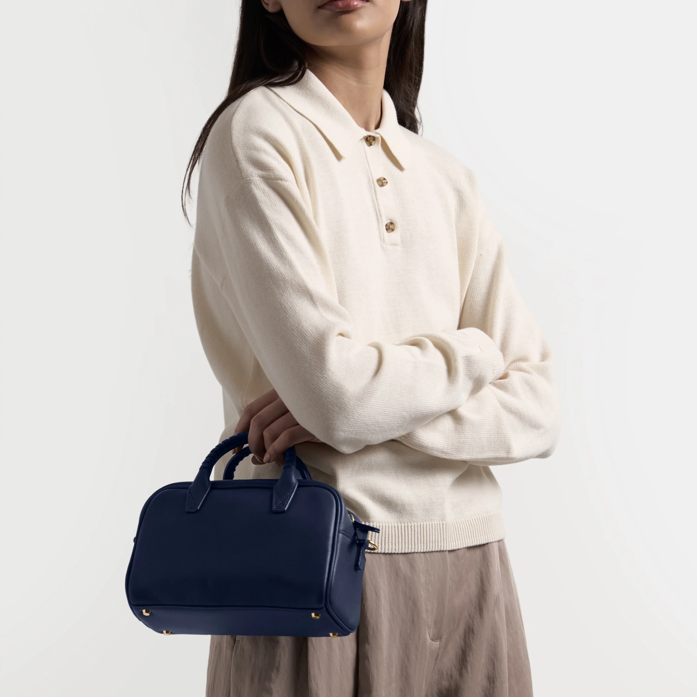 Park Mini Satchel Navy Blue - Image 3