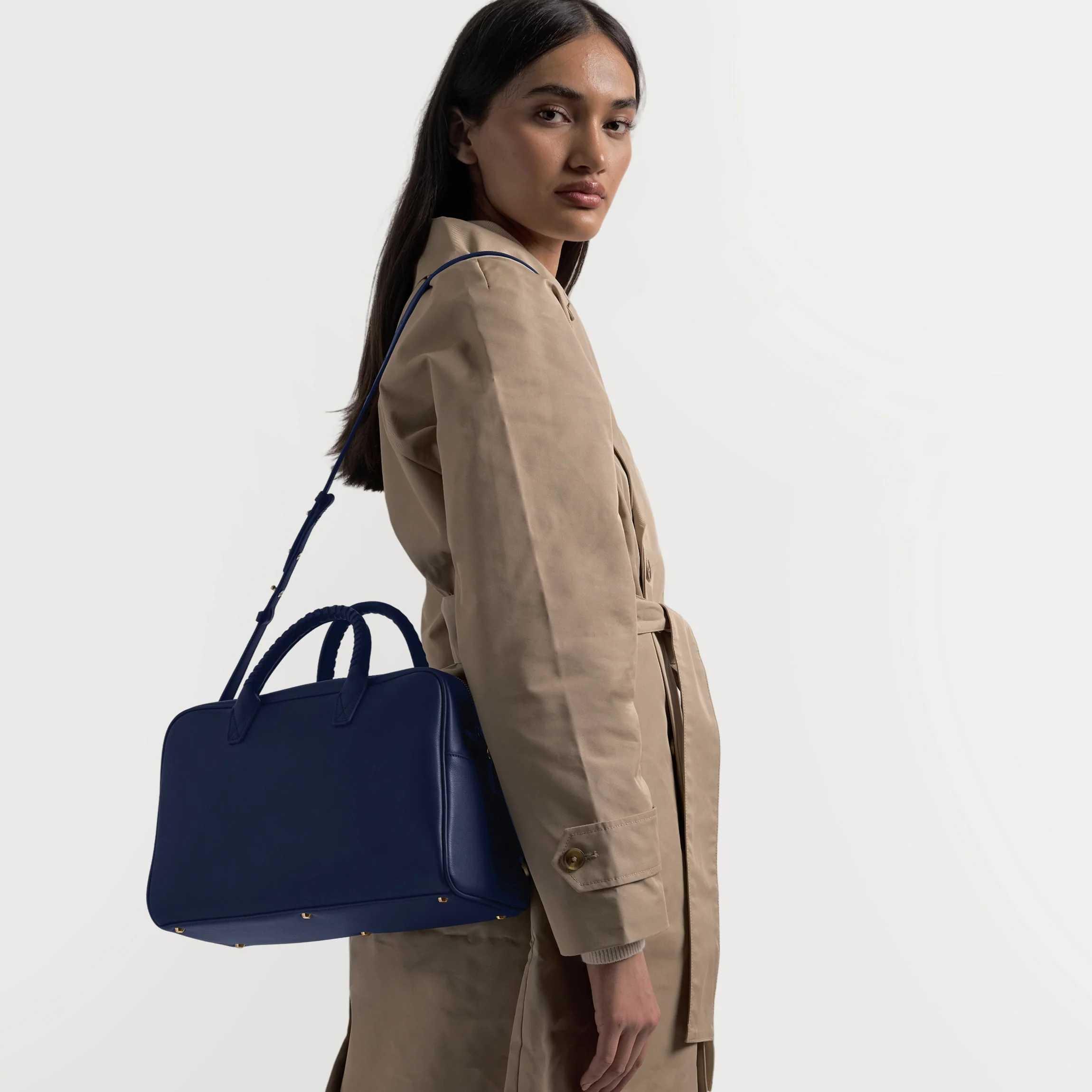 Park Satchel Navy Blue - Image 2