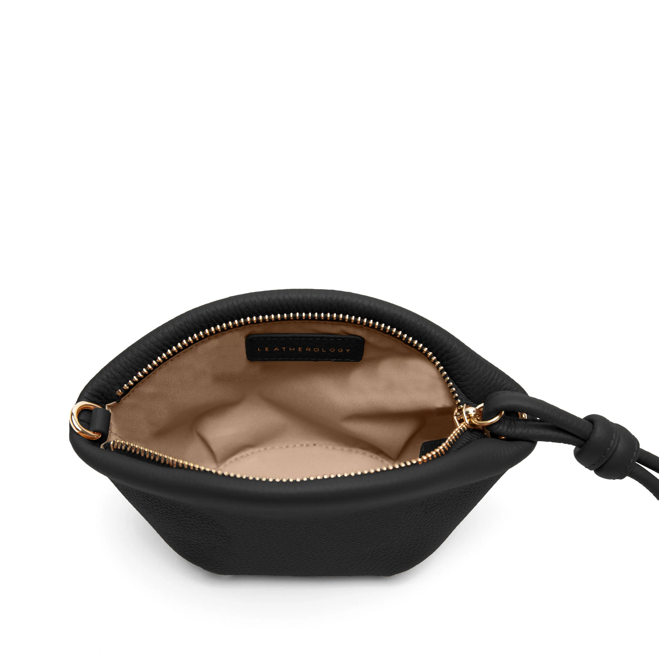 Petite Dumpling Pouch Black Pebble - Image 3