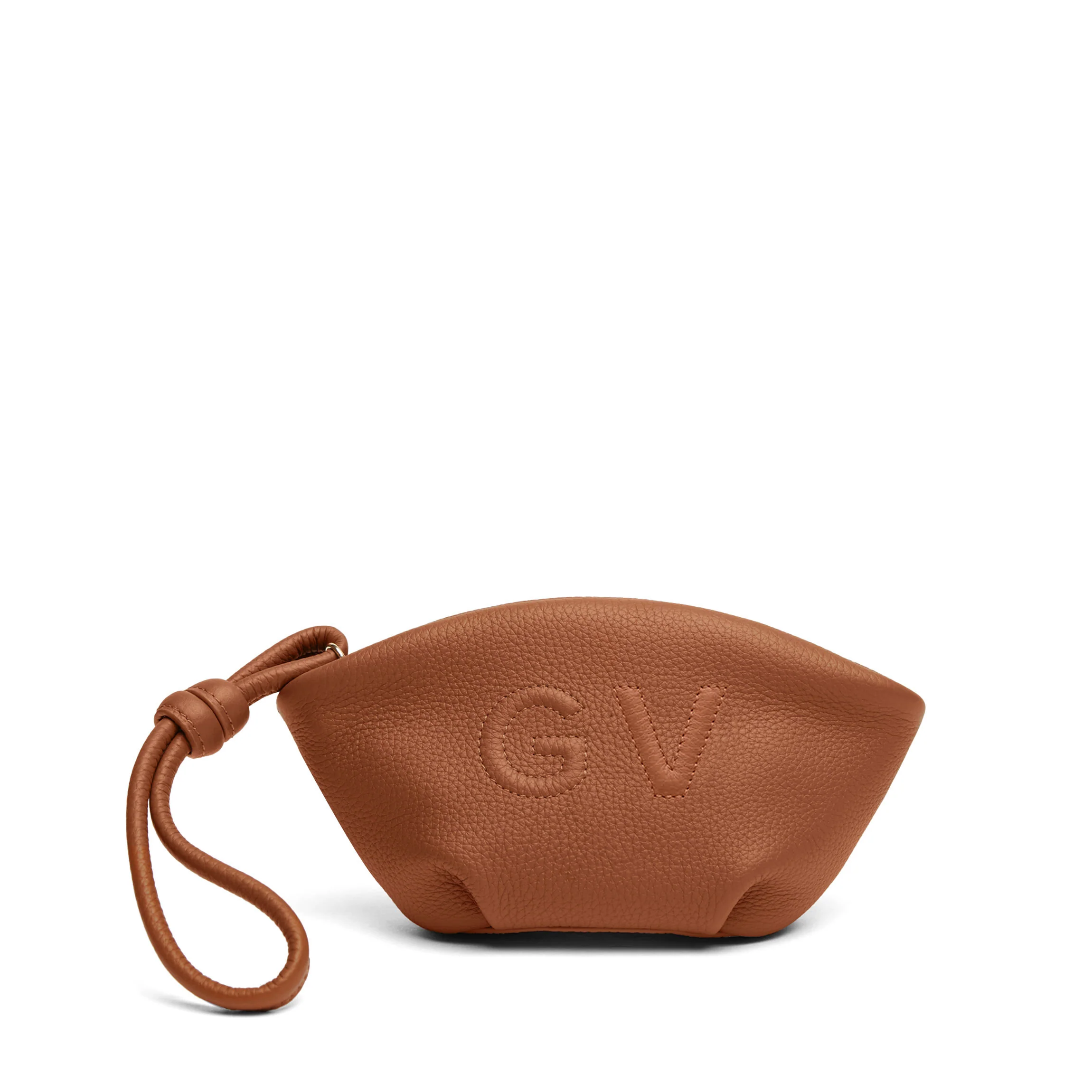 Petite Dumpling Pouch Saddle Brown