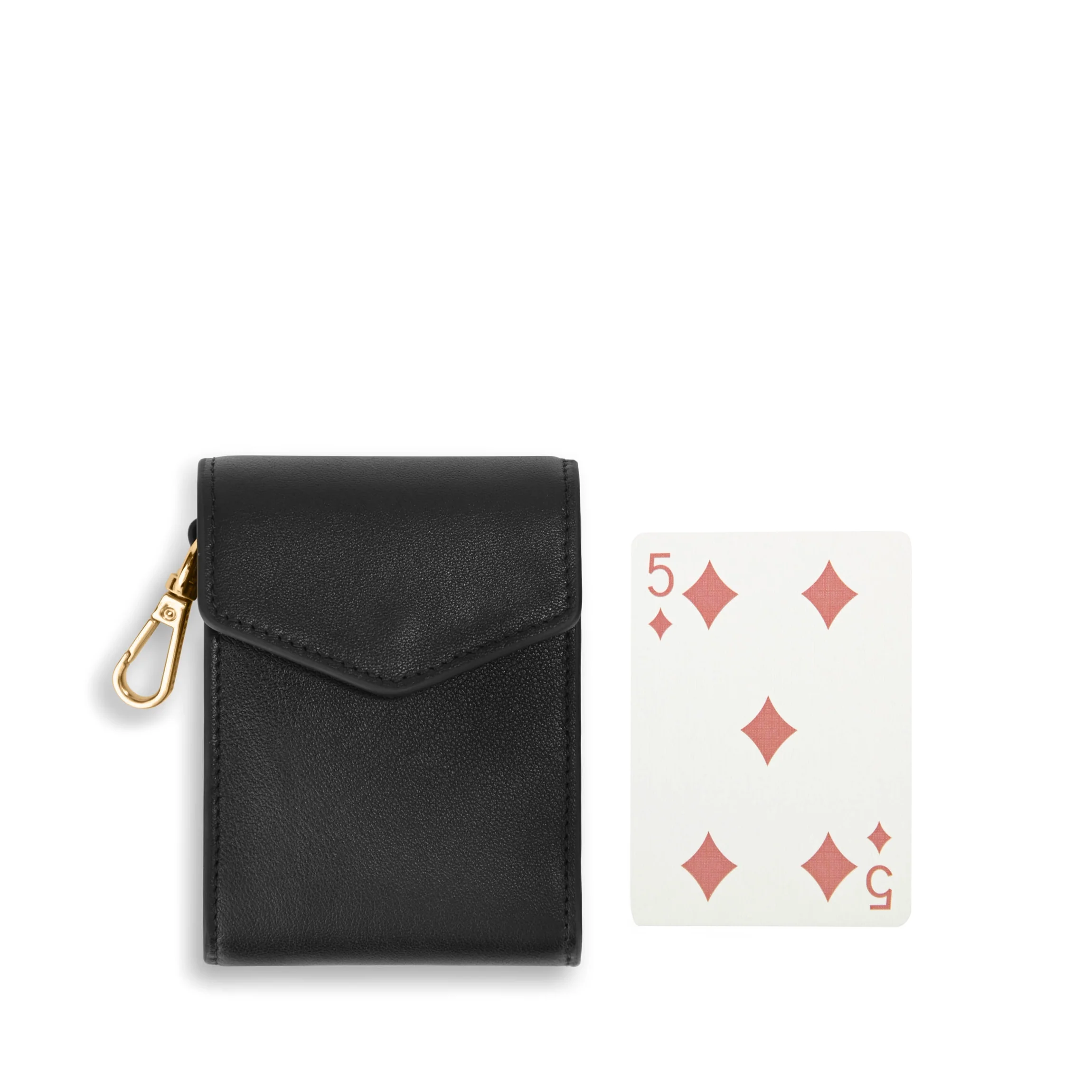 Portable Single Playing Card Case Black Onyx - Image 4