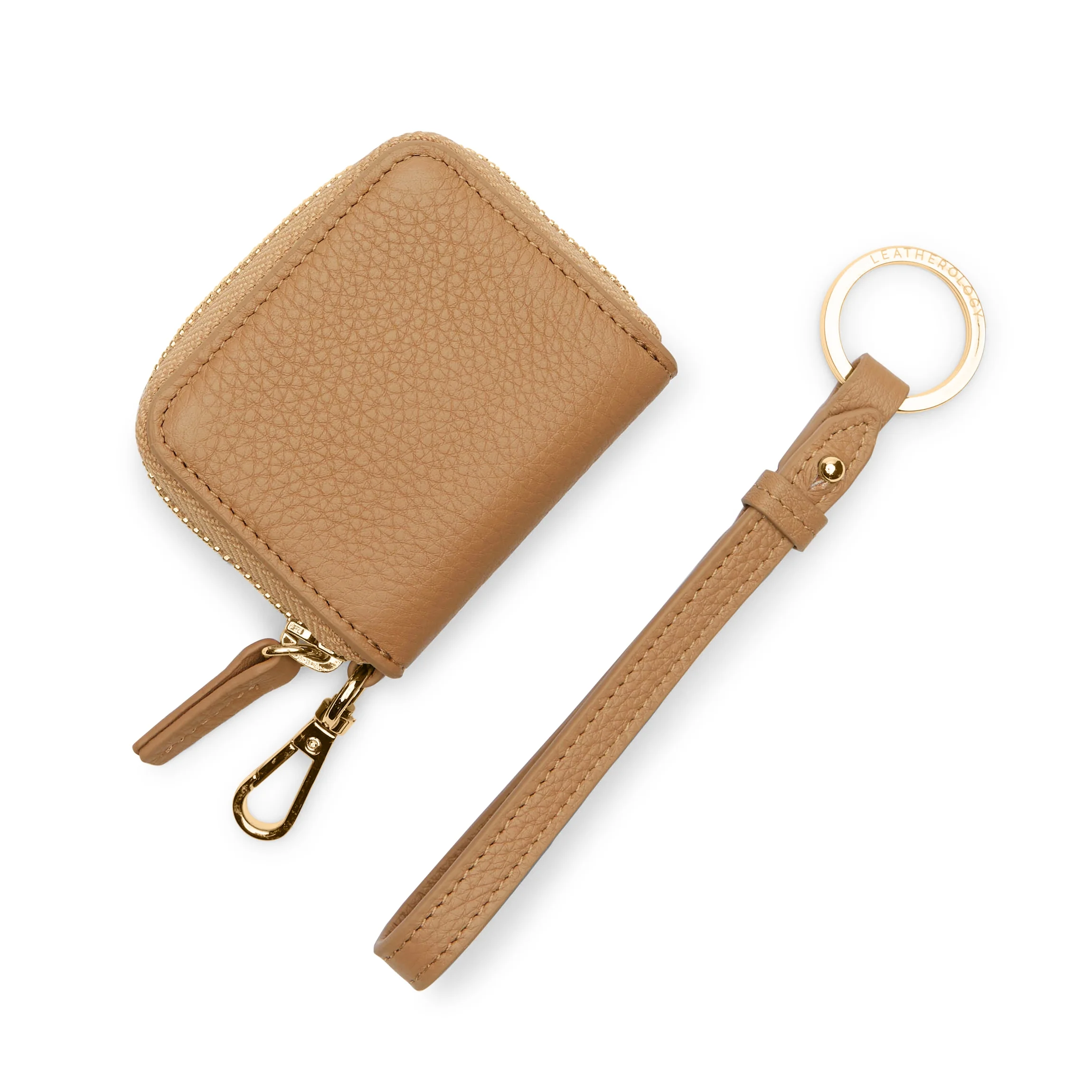 Portable Wristlet AirPod Case Camel - Image 5