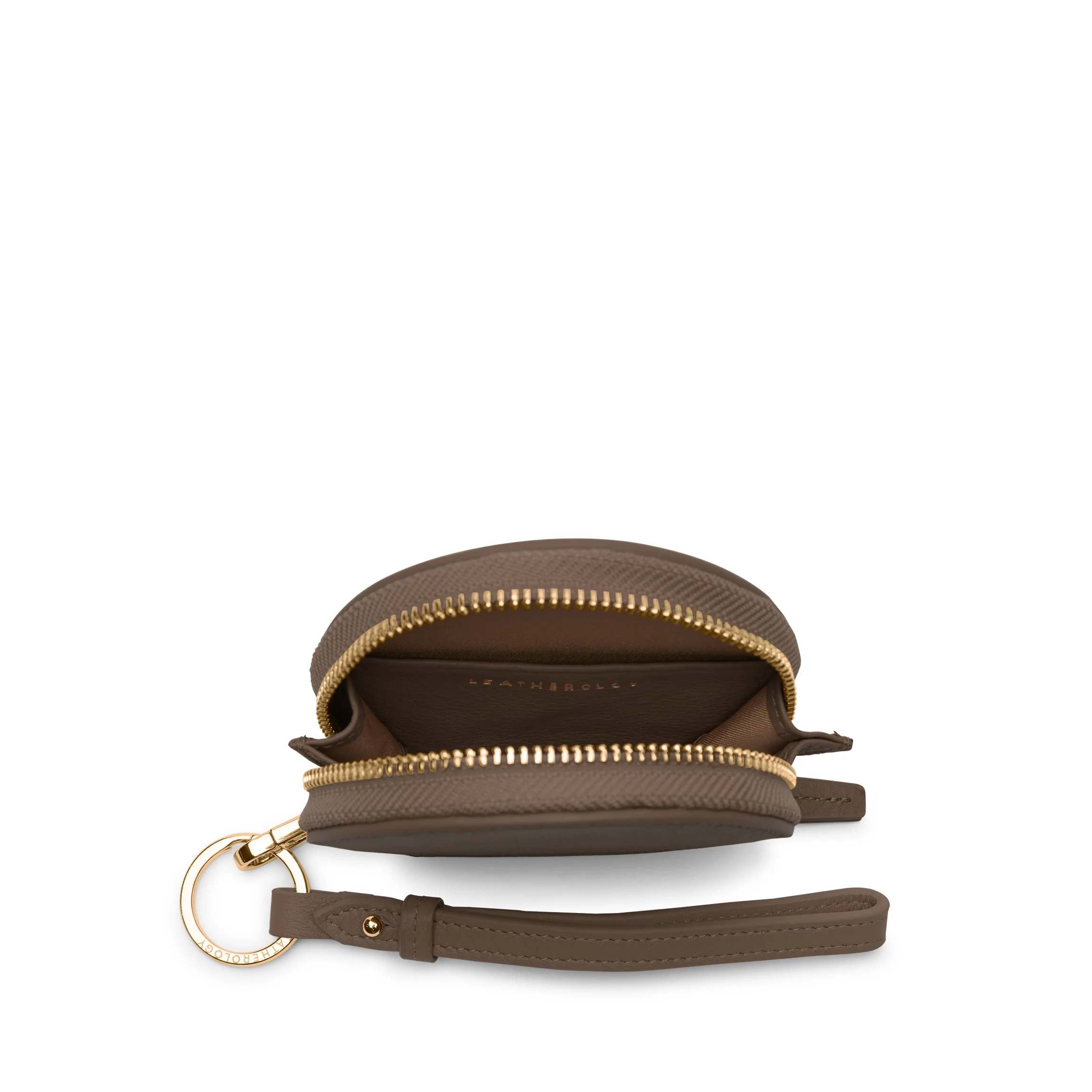 Portable Wristlet Round Pouch Cocoa - Image 3