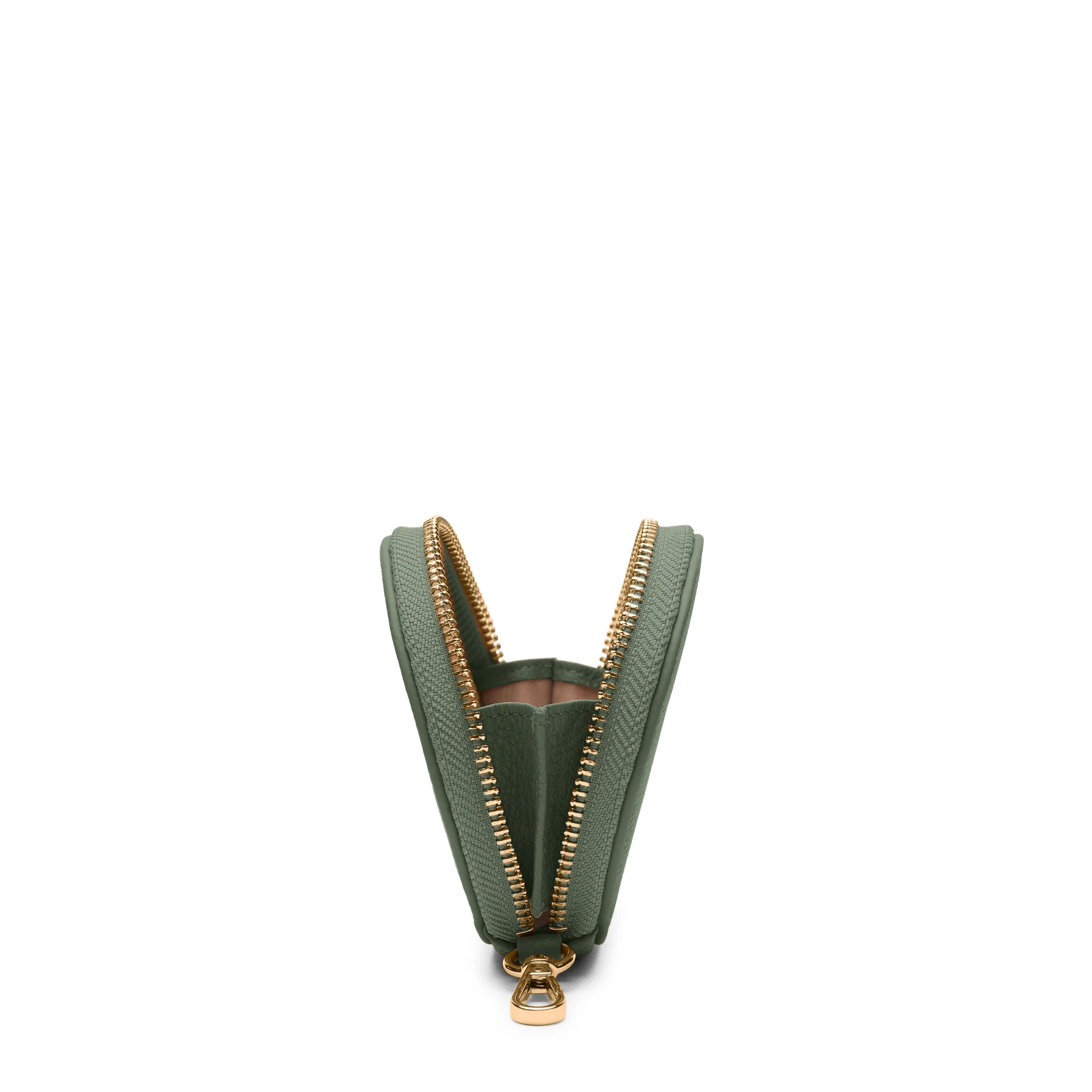 Portable Wristlet Round Pouch Moss - Image 4