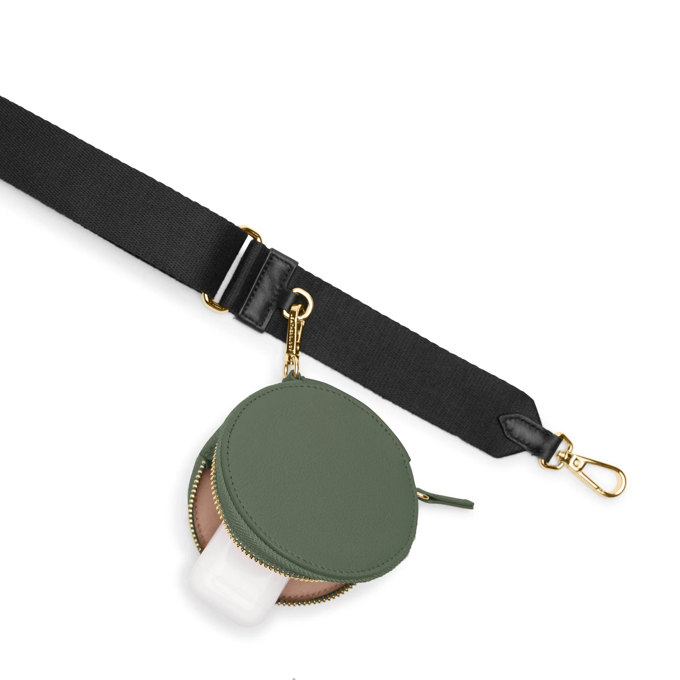 Portable Wristlet Round Pouch Moss - Image 6