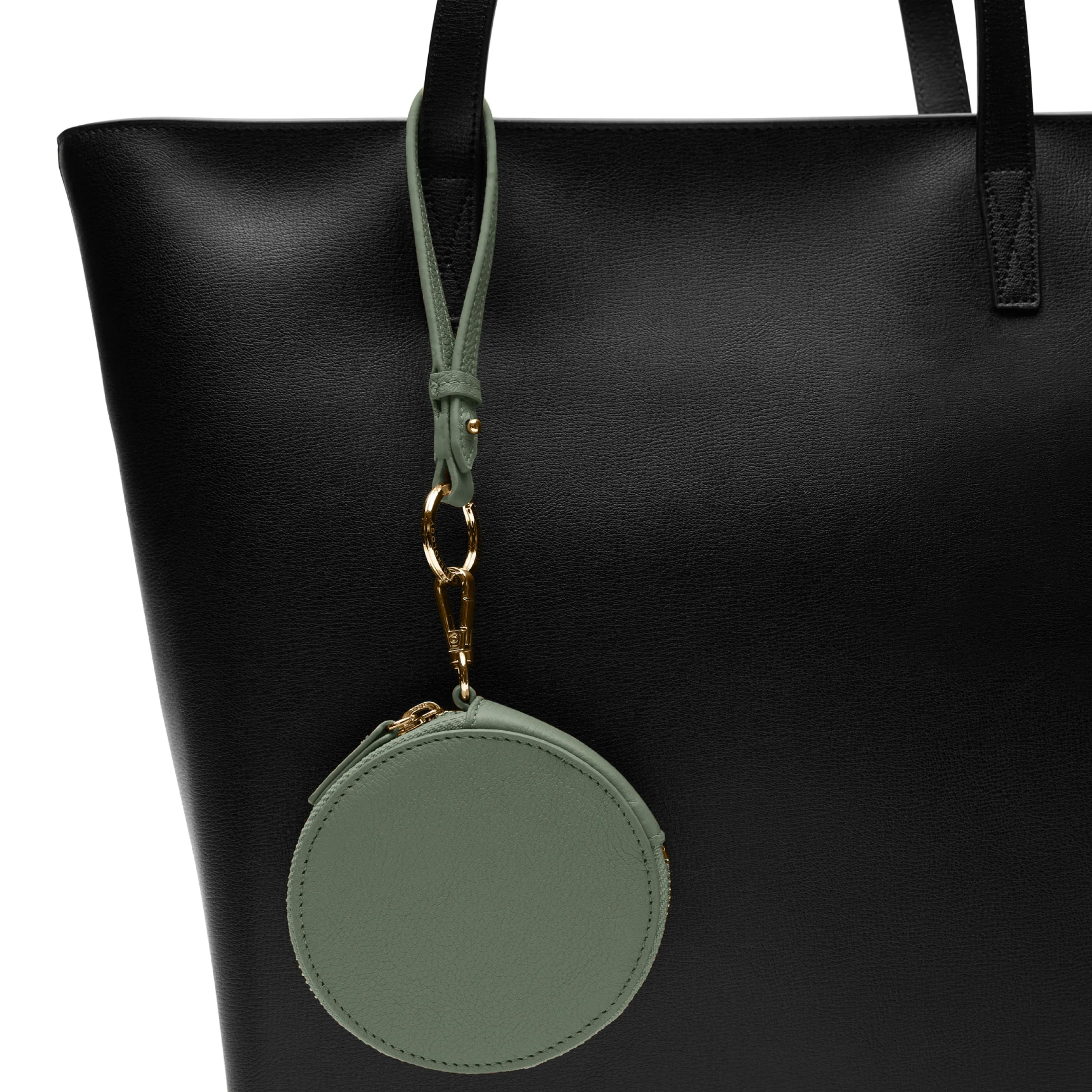Portable Wristlet Round Pouch Moss - Image 7