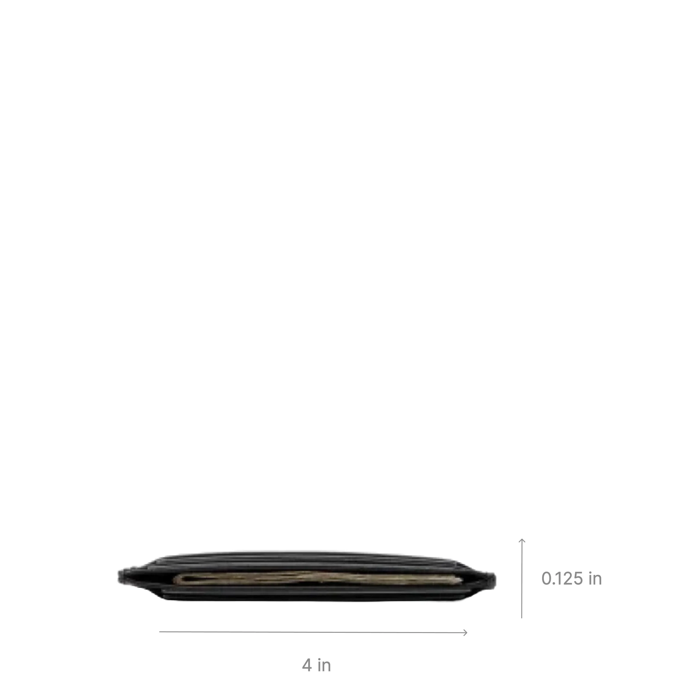 Slim Card Case Black Croc - Image 5