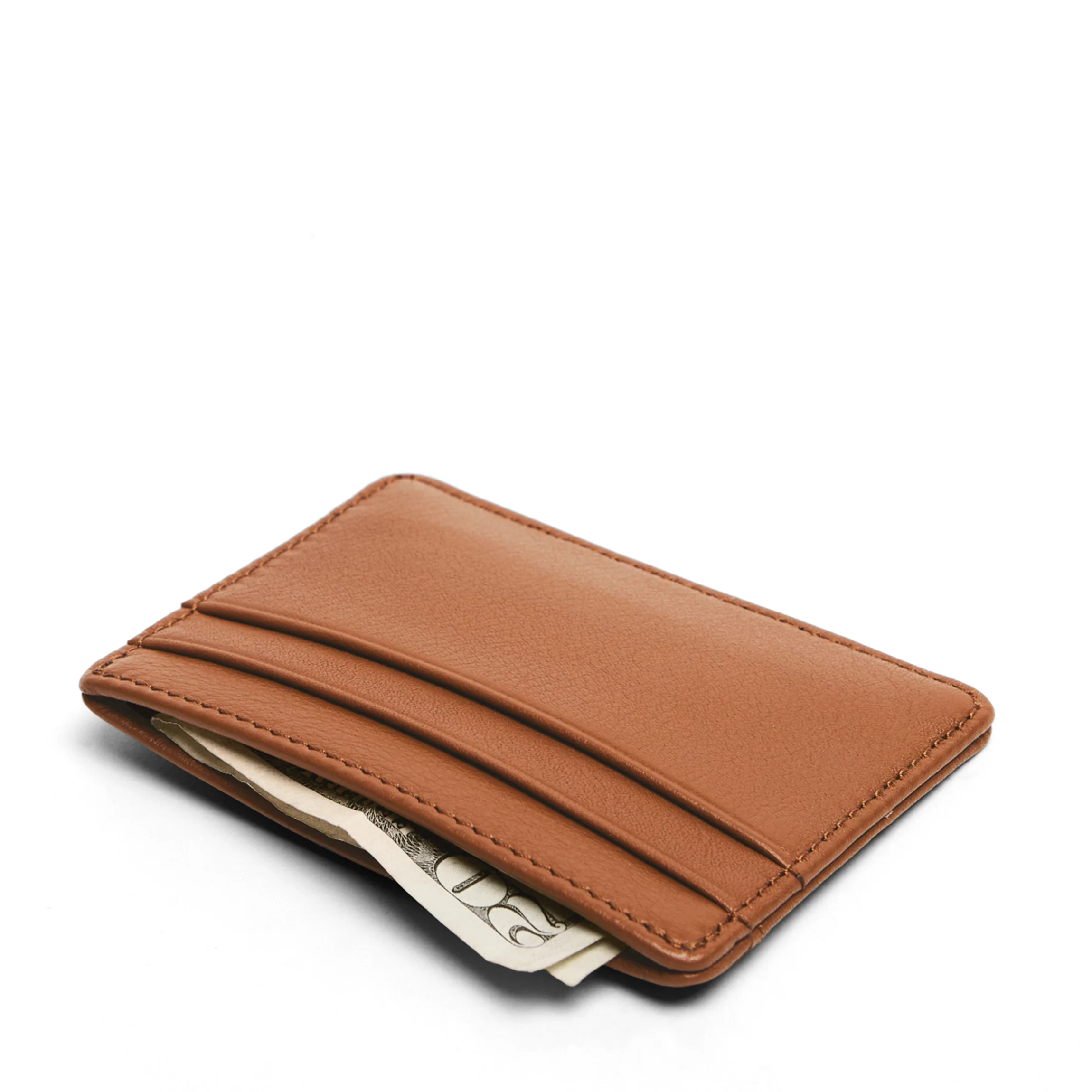 Slim ID Card Case Cognac - Image 2