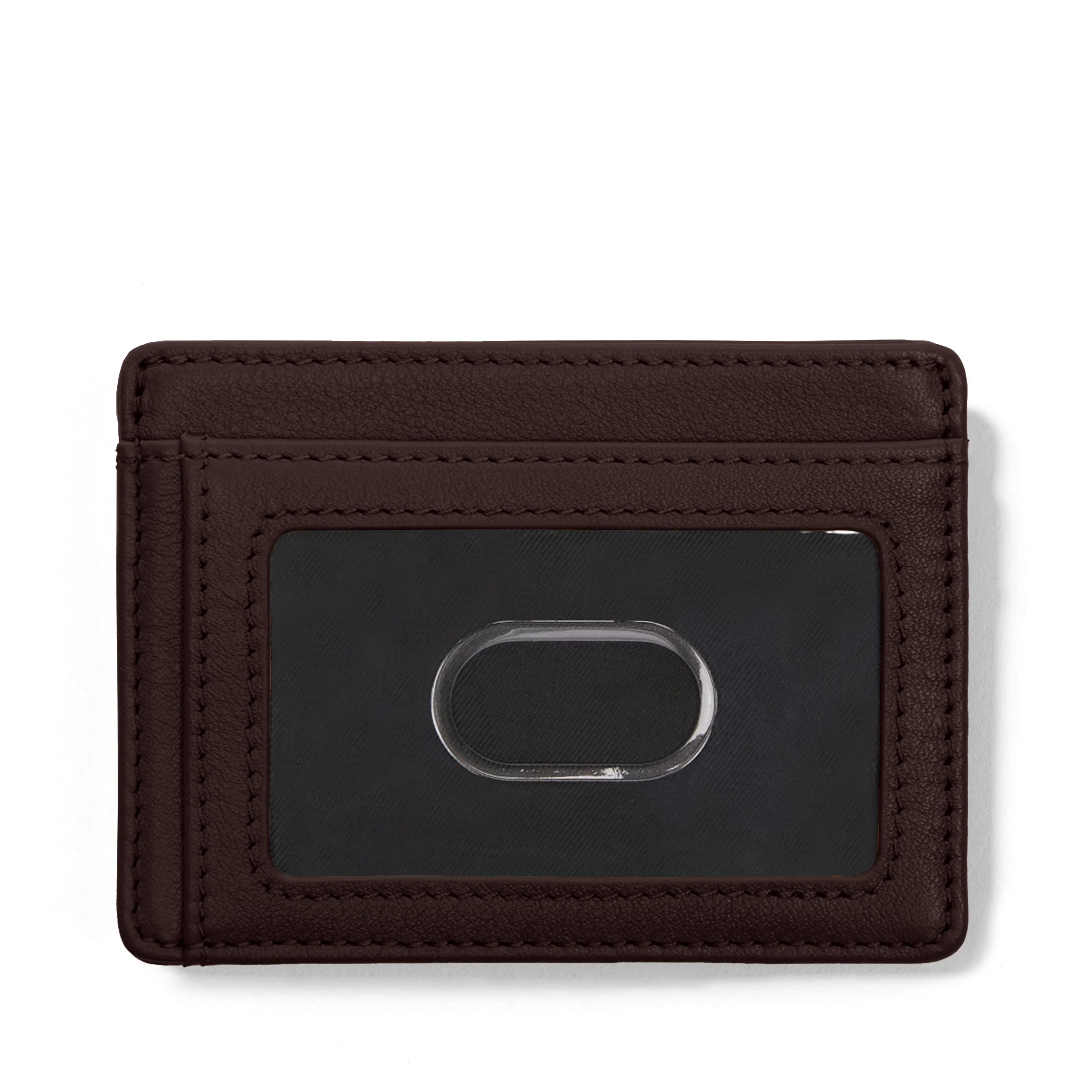 Slim ID Card Case RFID Brown