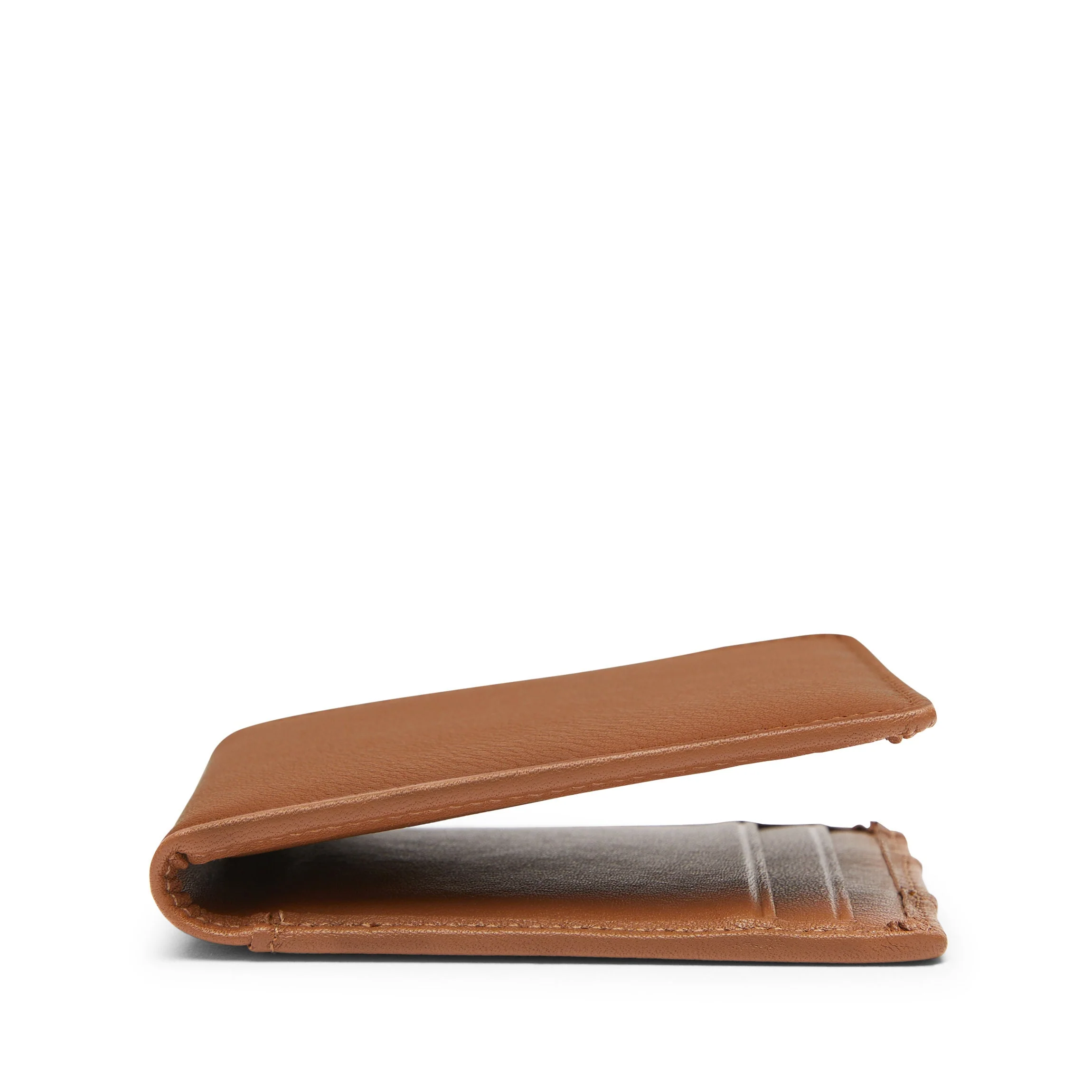 Slim Utility Card Wallet Cognac - Image 4