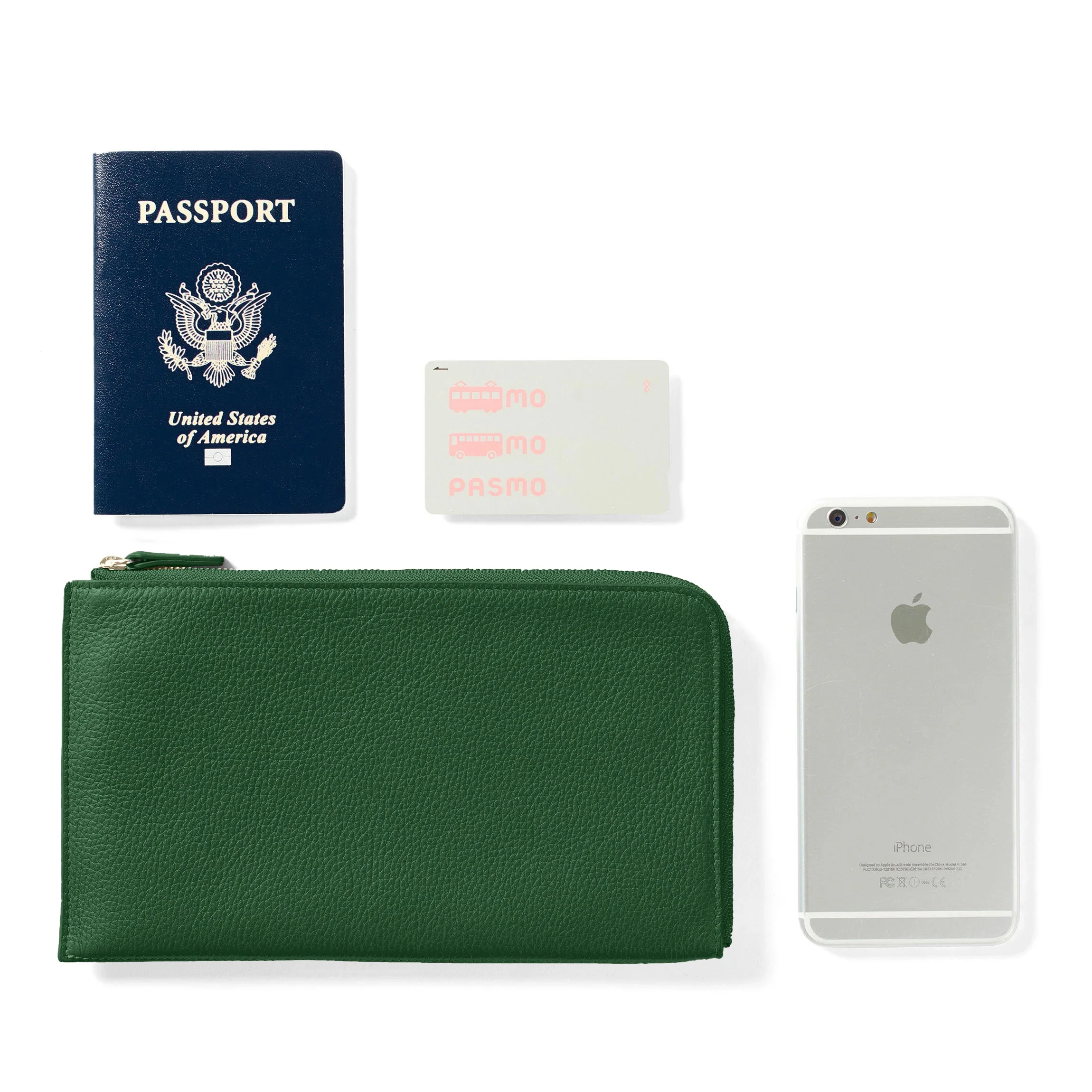 Slim Zip Travel Wallet Fairway Green - Image 5