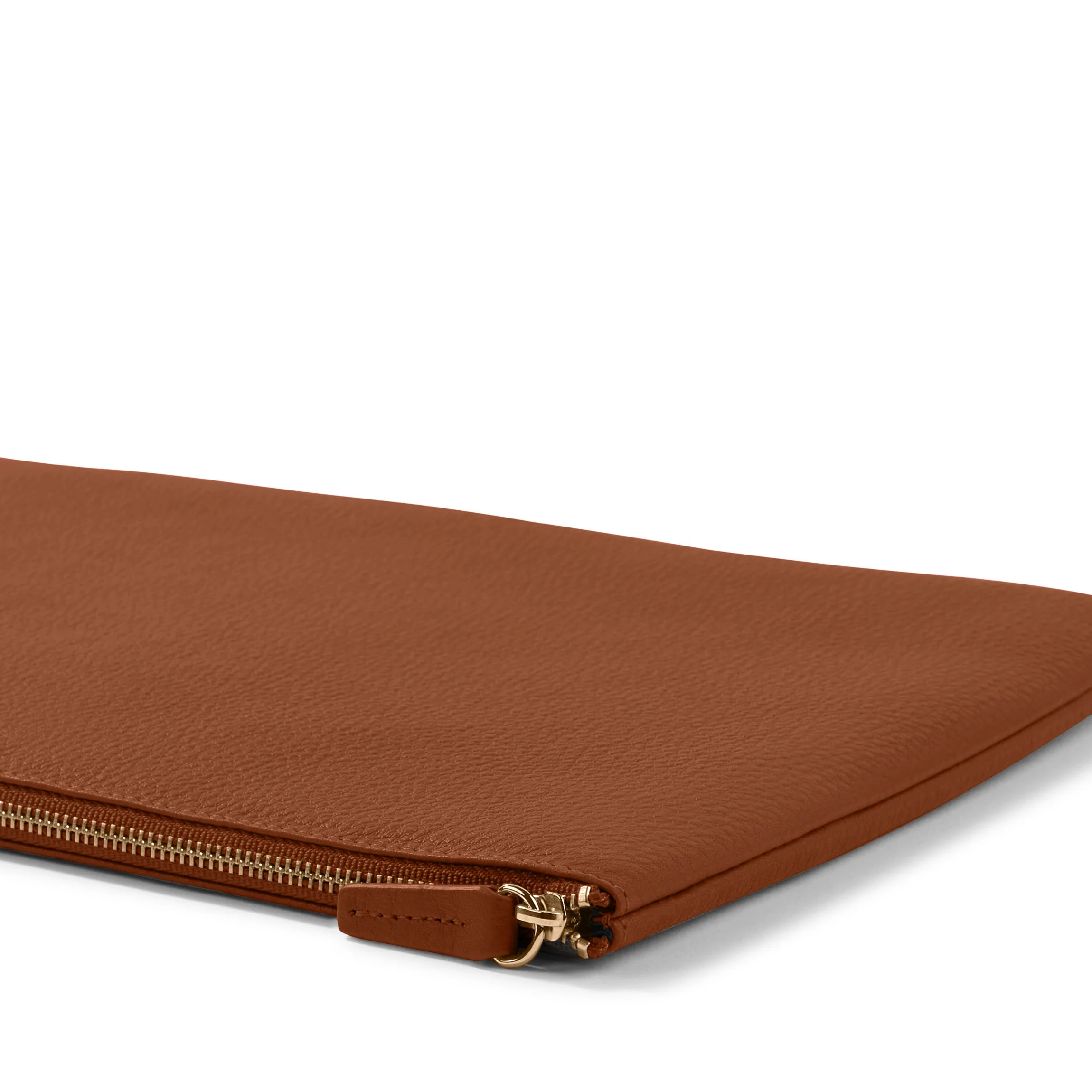 Slim Zippered iPad Case Saddle Brown - Image 3