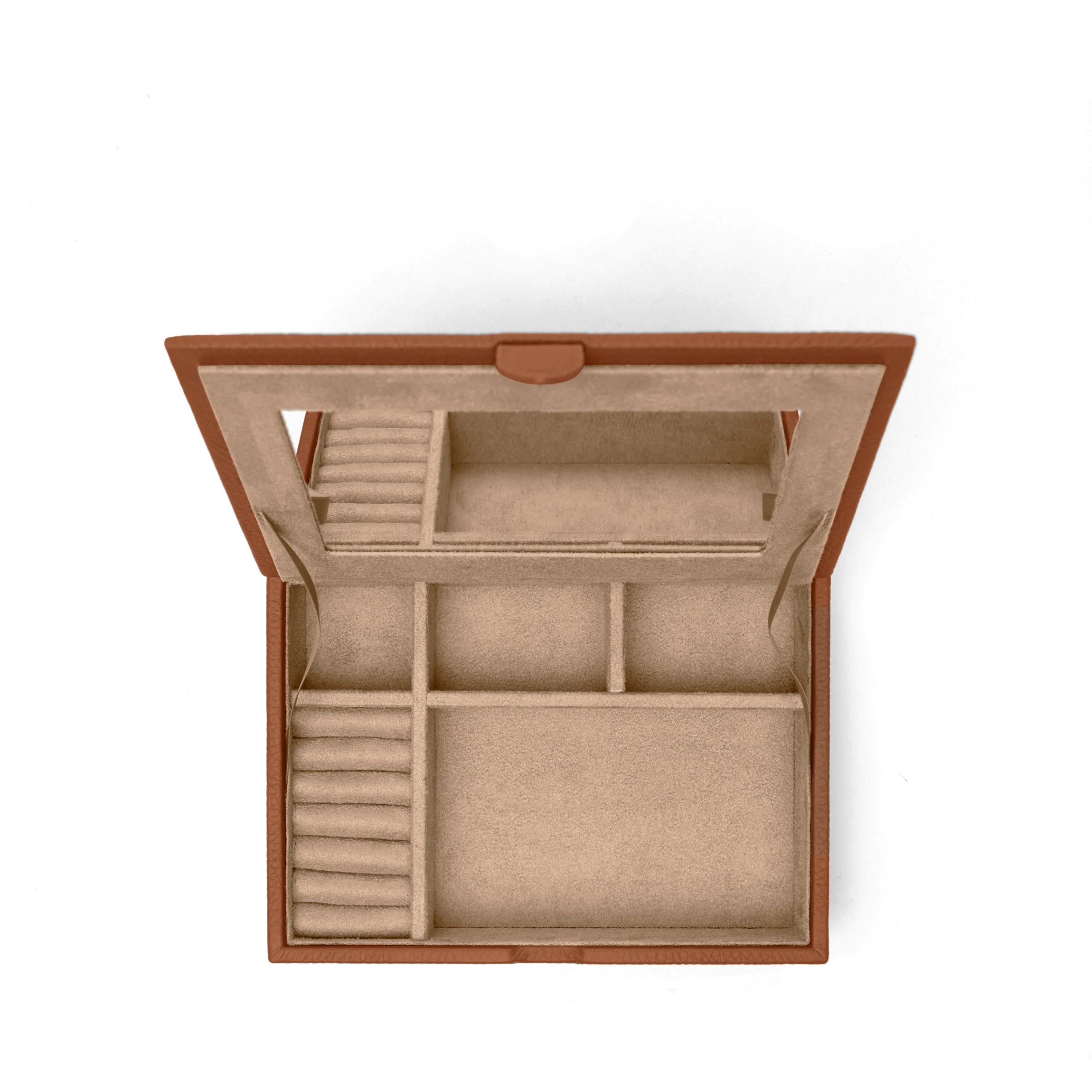 Small Jewelry Box Saddle Brown - Image 3