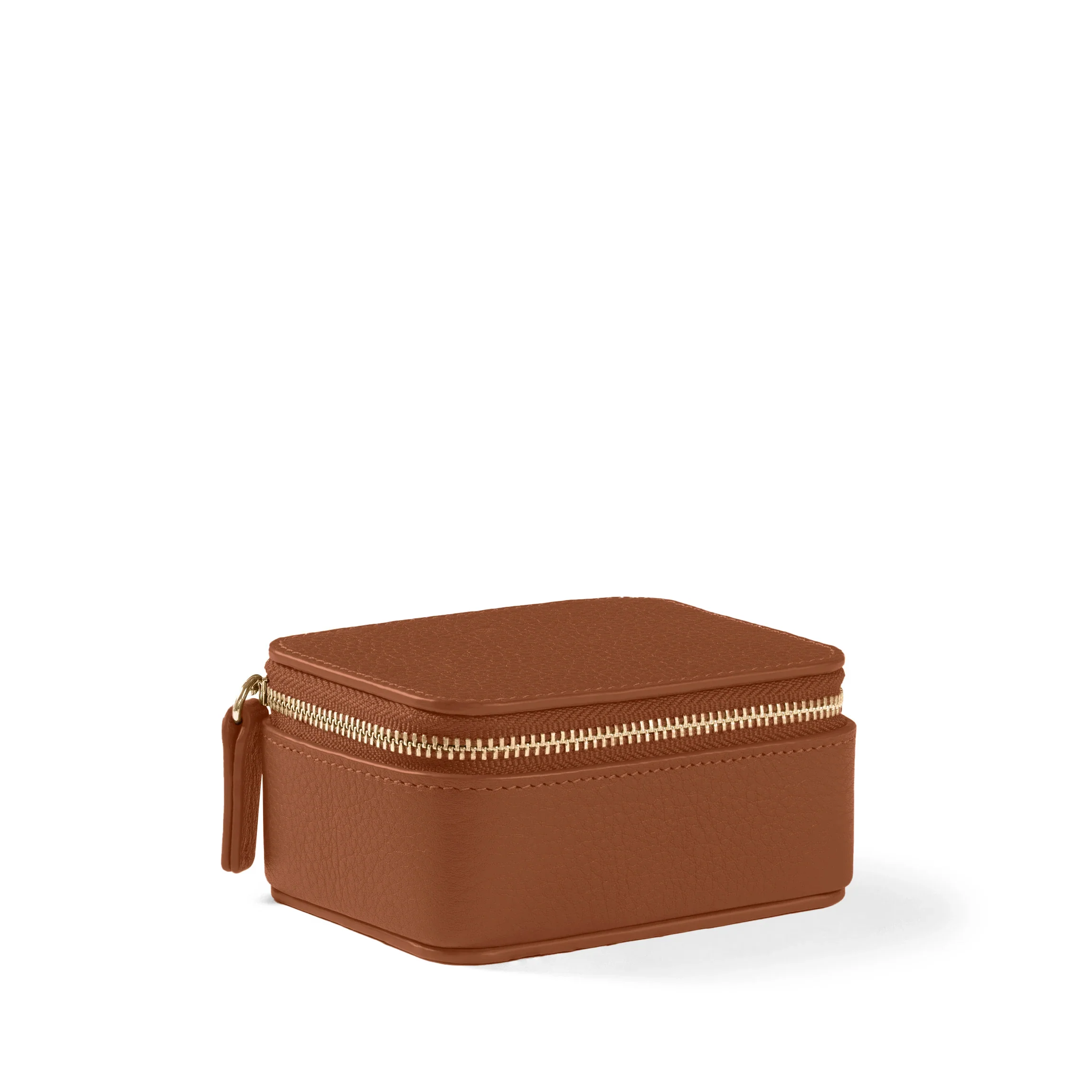 Small Jewelry Organizer Saddle Brown