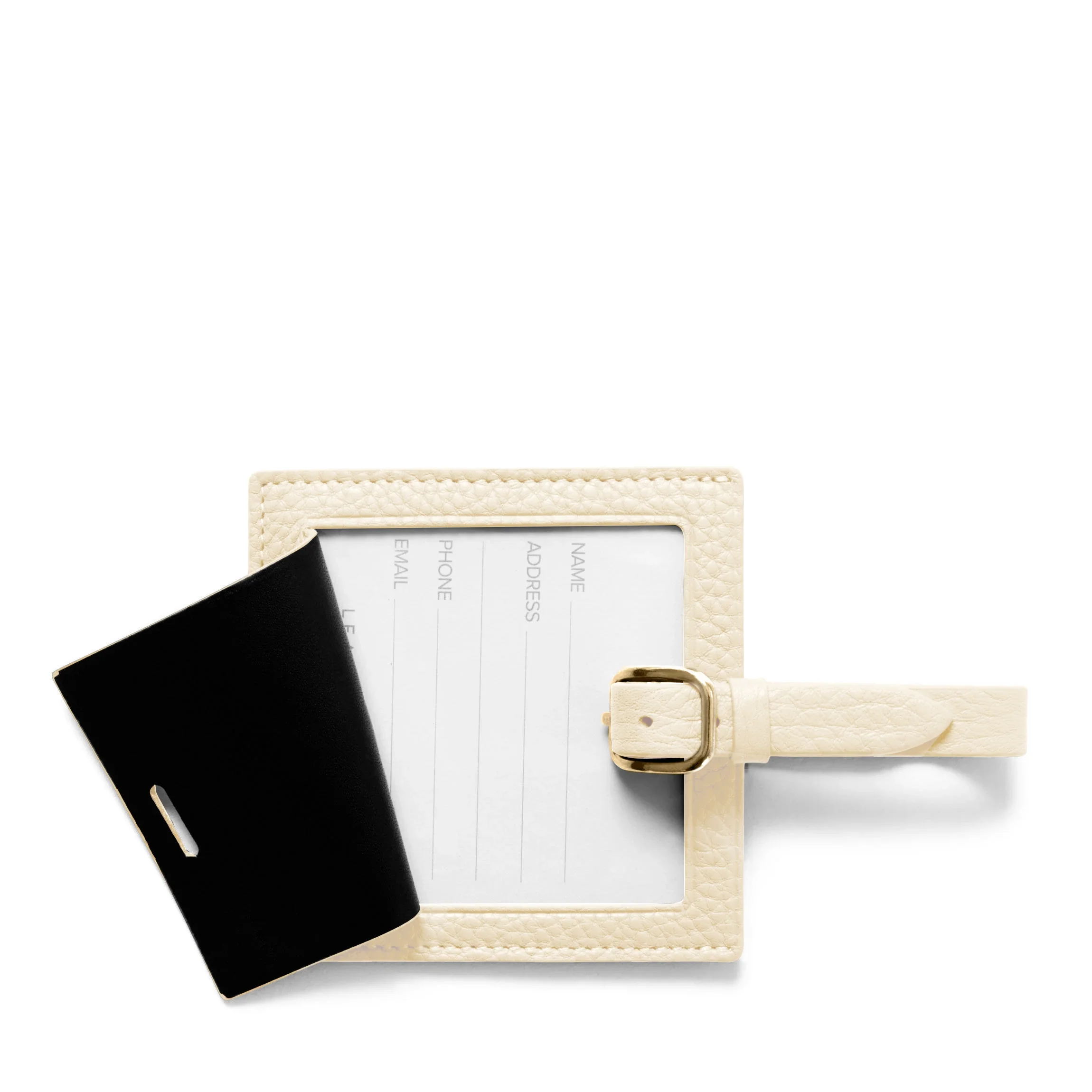 Small Square Luggage Tag Sand - Image 2