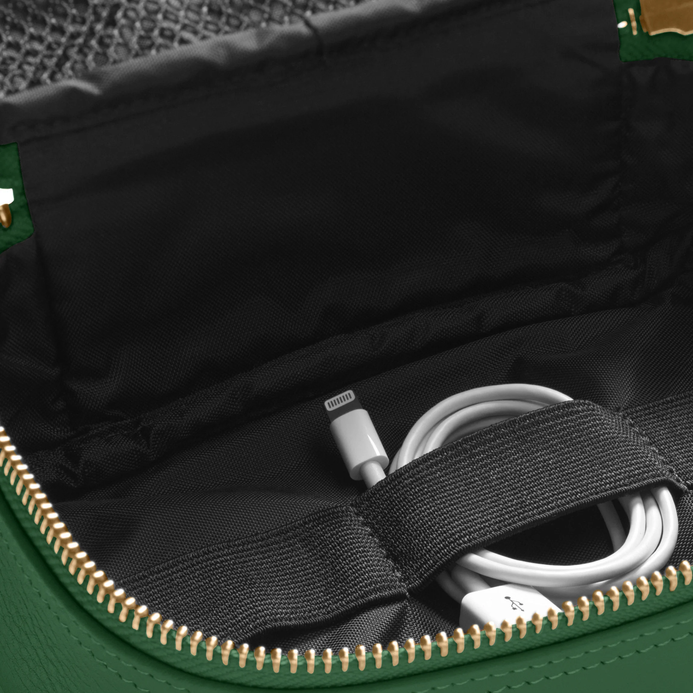 Small Tech Bag Organizer Fairway Green - Image 2