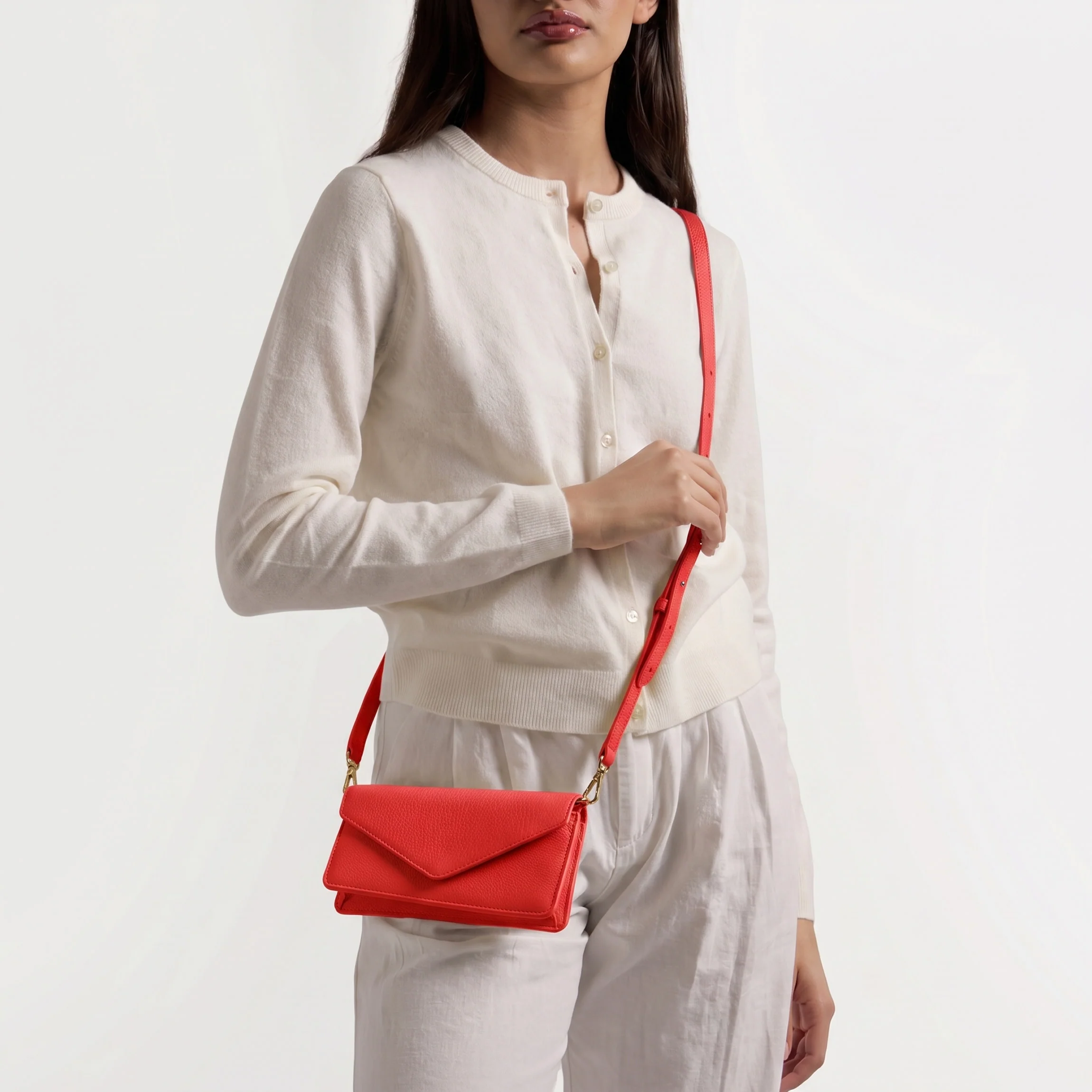 Small Willow Envelope Crossbody Buoy Red - Image 2