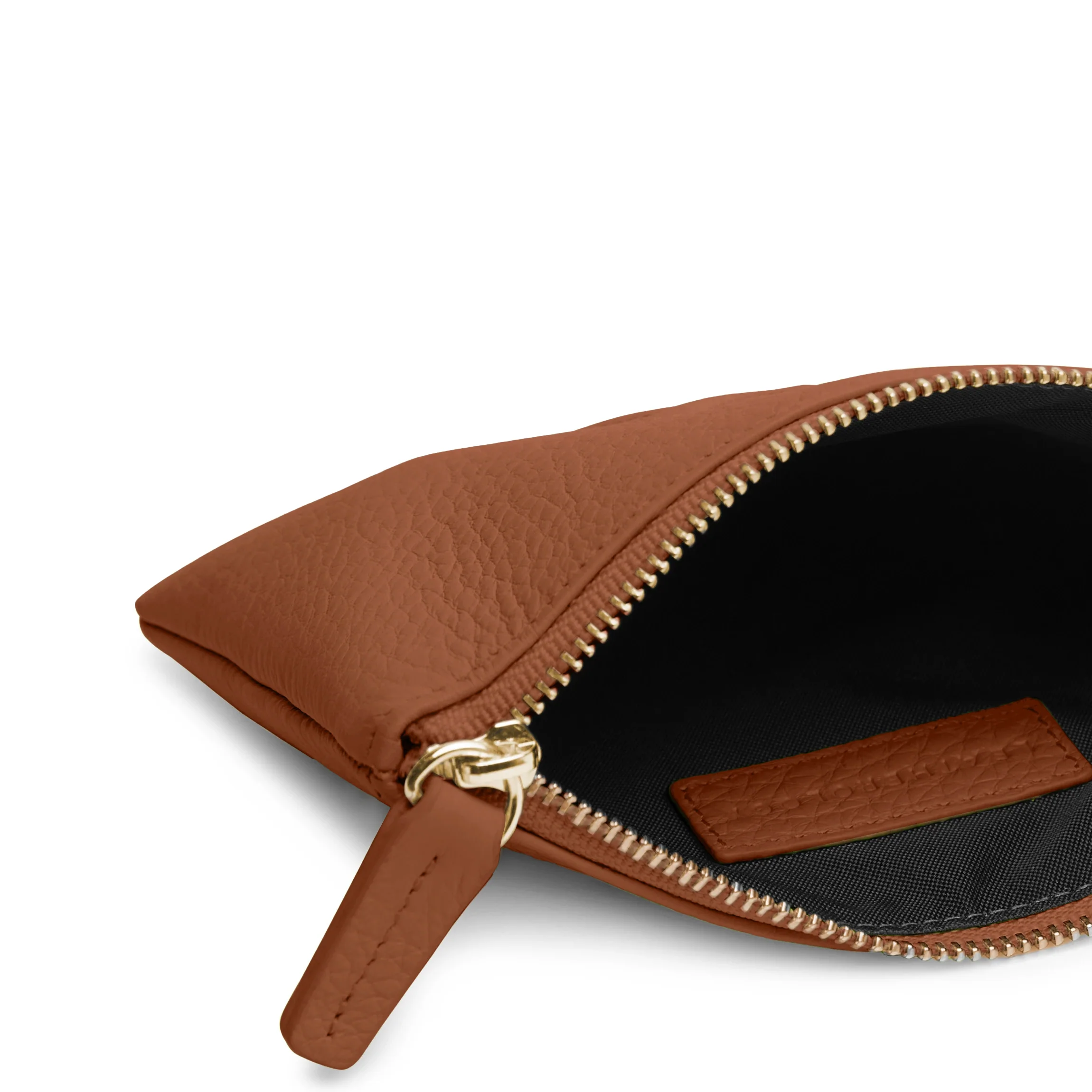 Small Wristlet Pouch Saddle Brown - Image 2