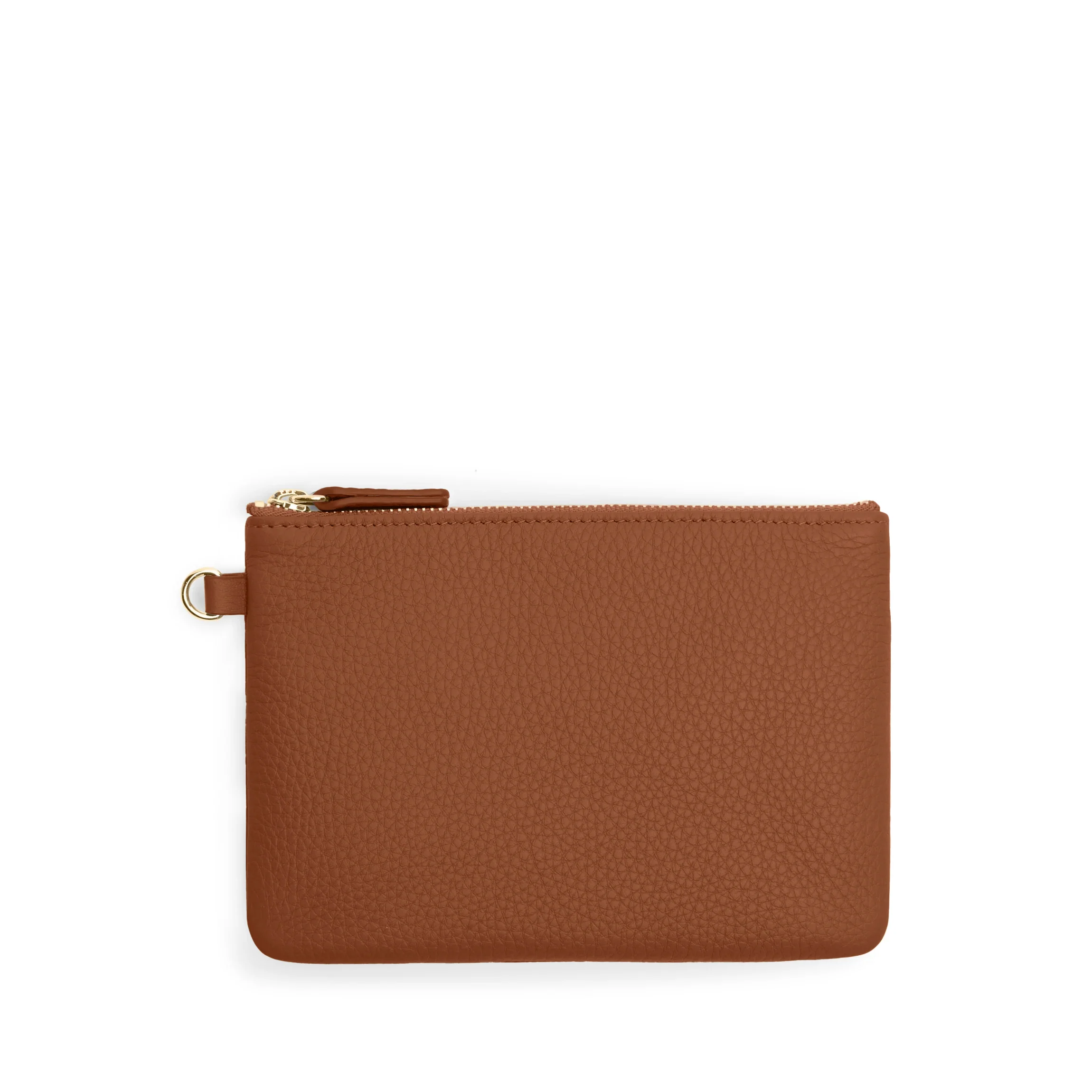 Small Wristlet Pouch Saddle Brown - Image 3