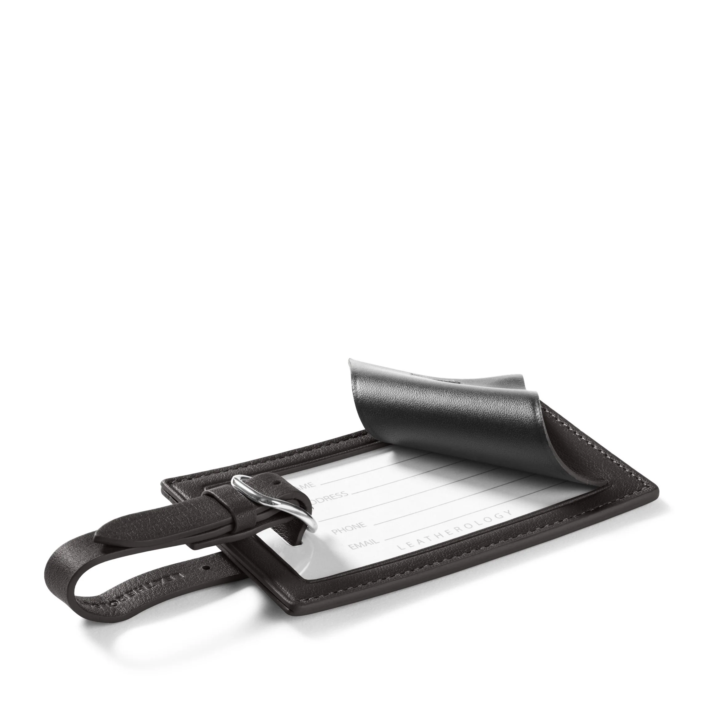 Standard Rectangular Luggage Tag Black Onyx - Image 2