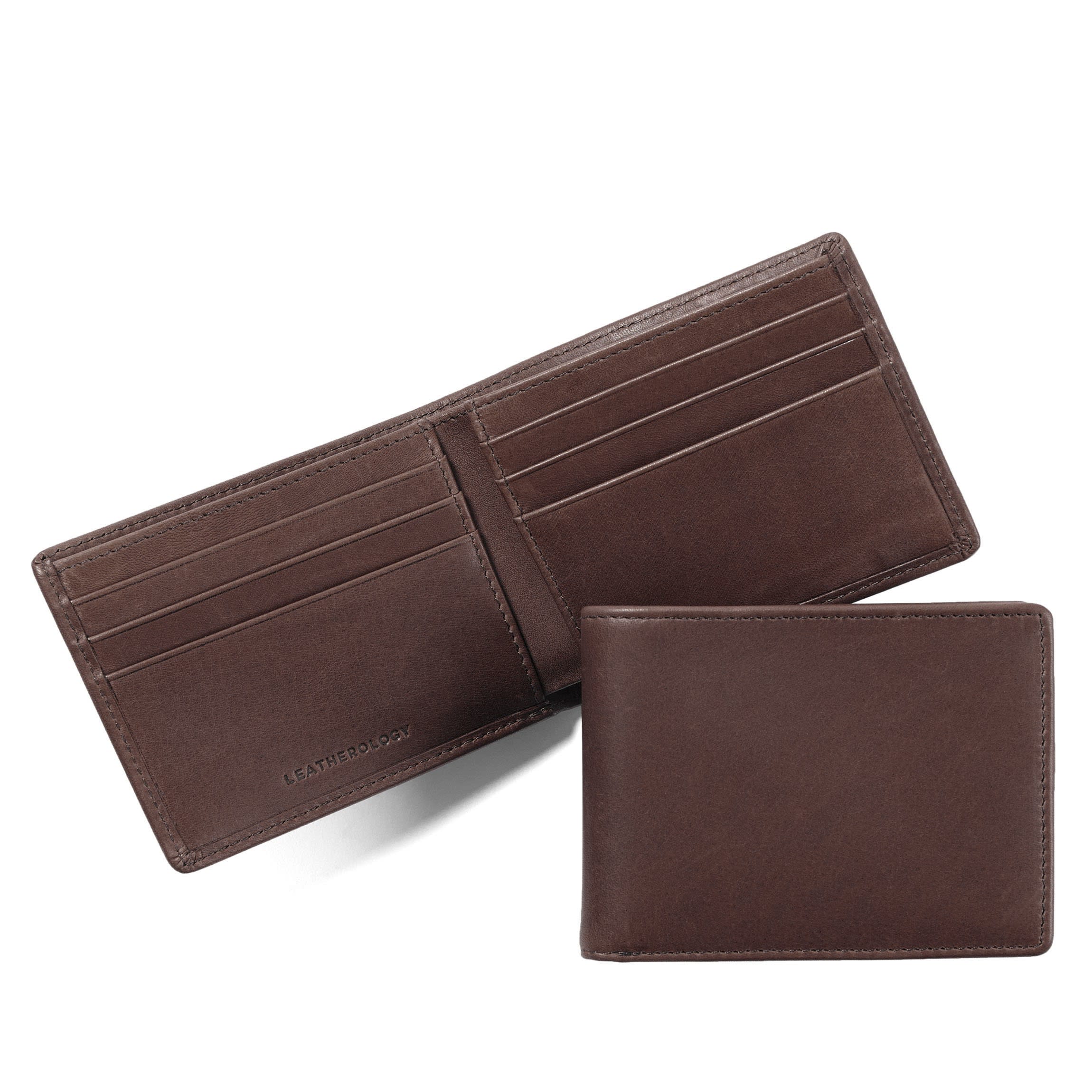 Thin Bifold Wallet Mahogany
