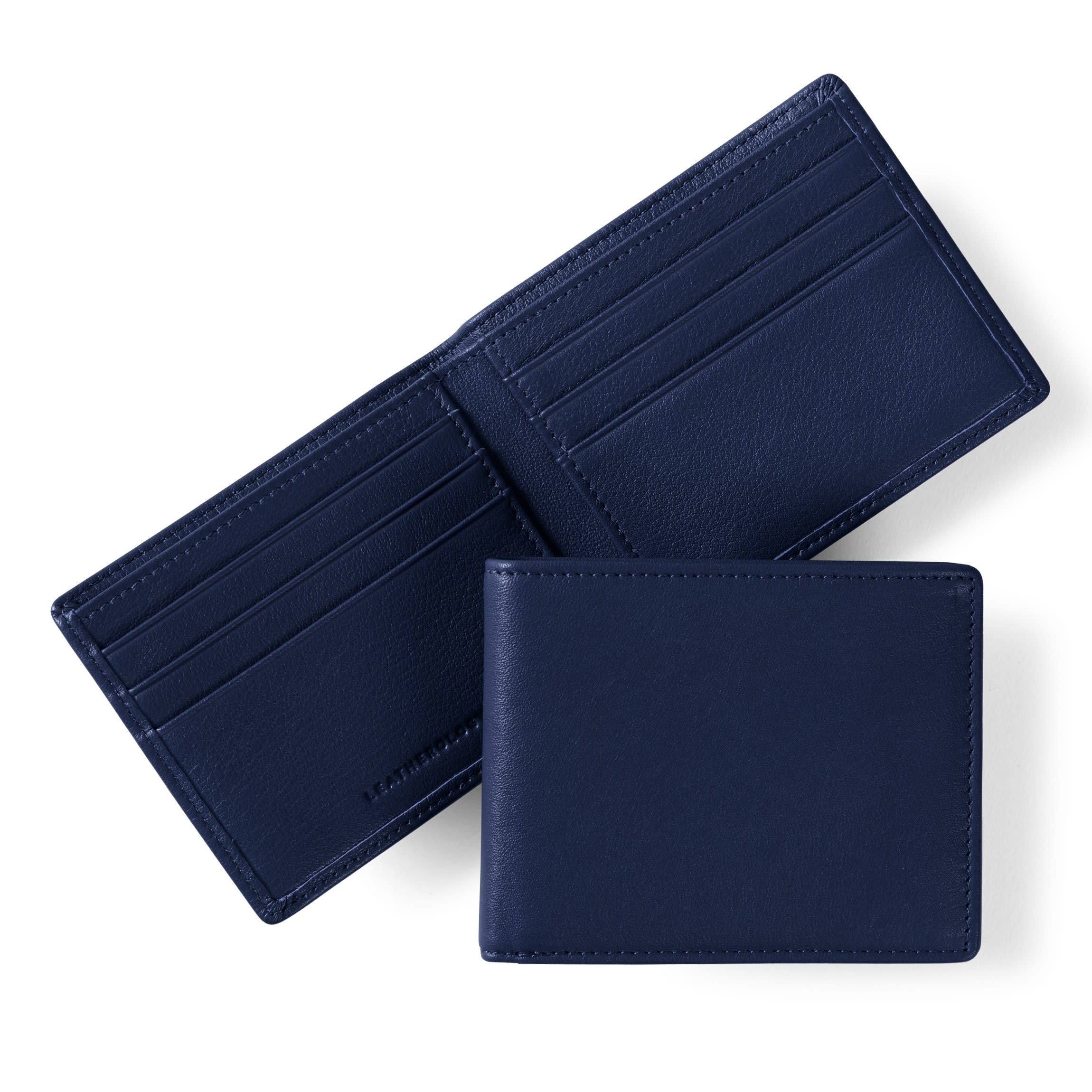 Thin Bifold Wallet Navy Blue