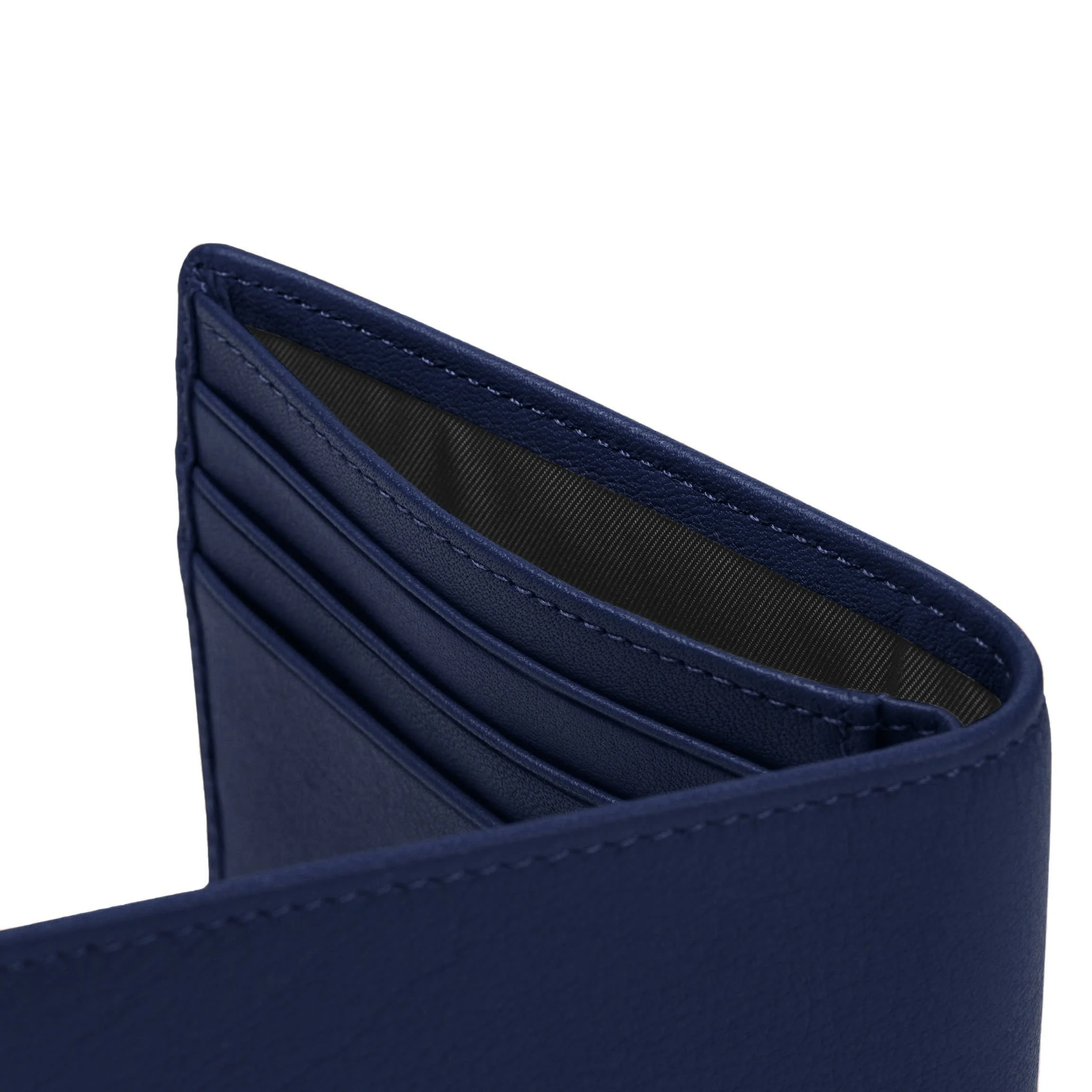 Thin Bifold Wallet Navy Blue - Image 8