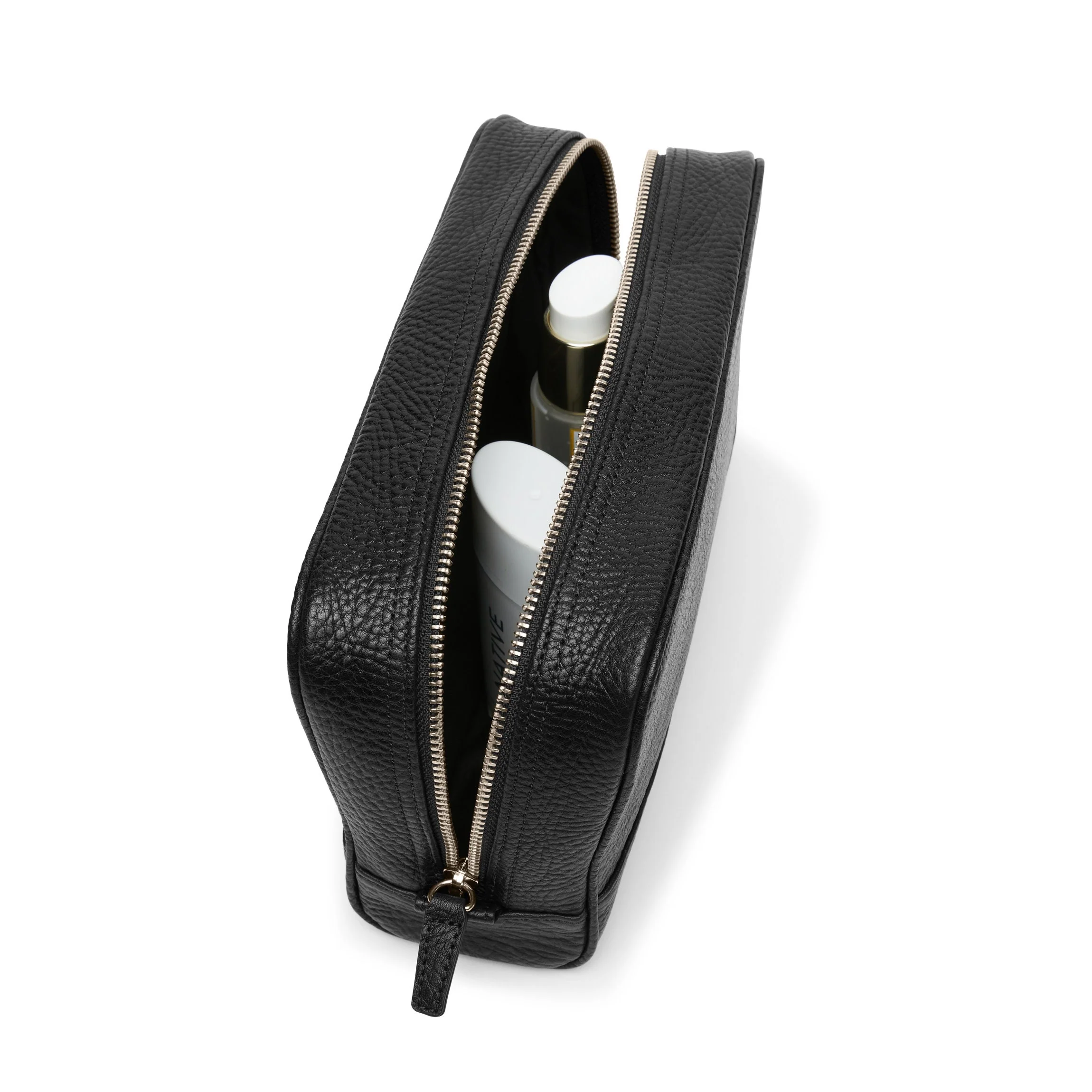 Top Zip Toiletry Bag Ebony - Image 5