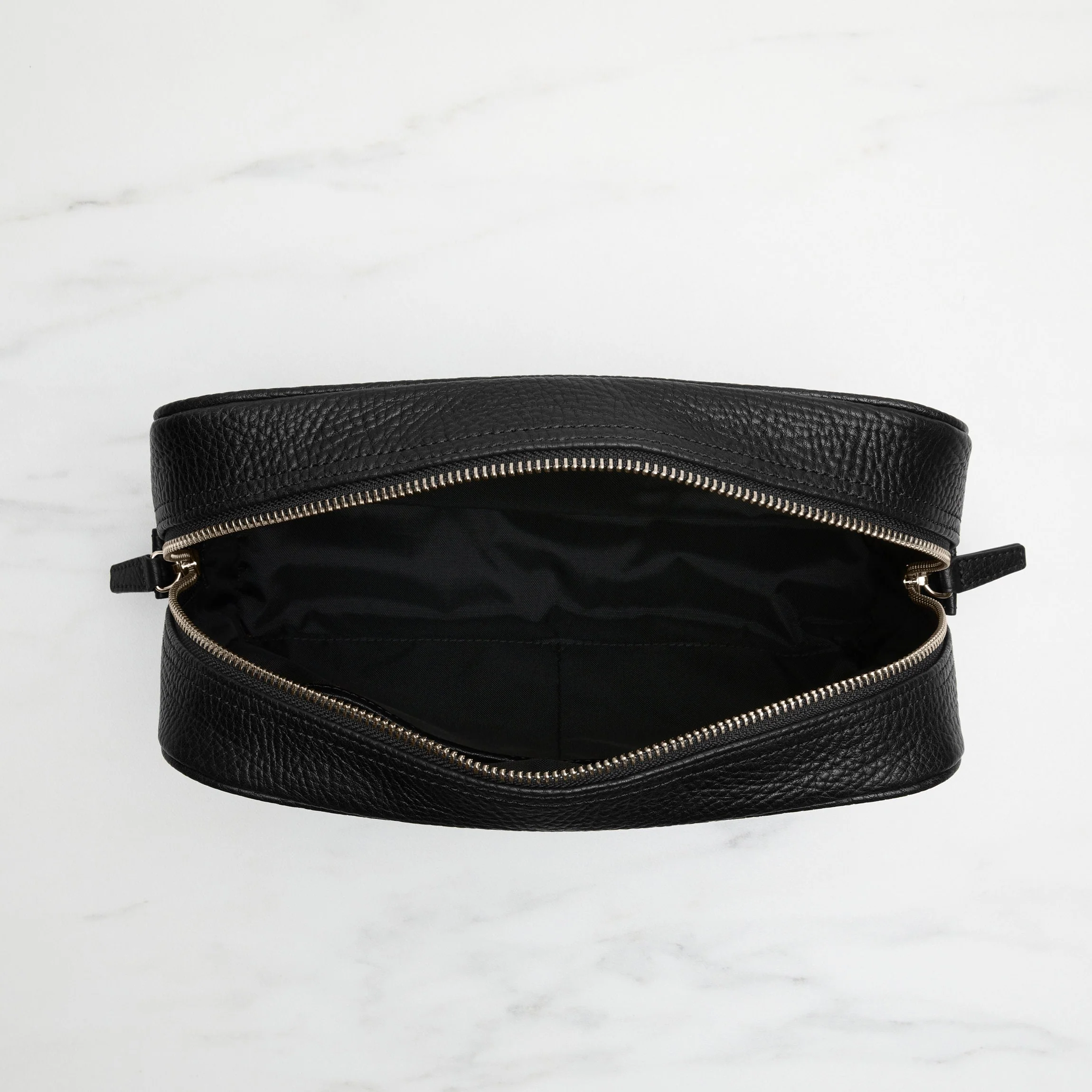 Top Zip Toiletry Bag Ebony - Image 6