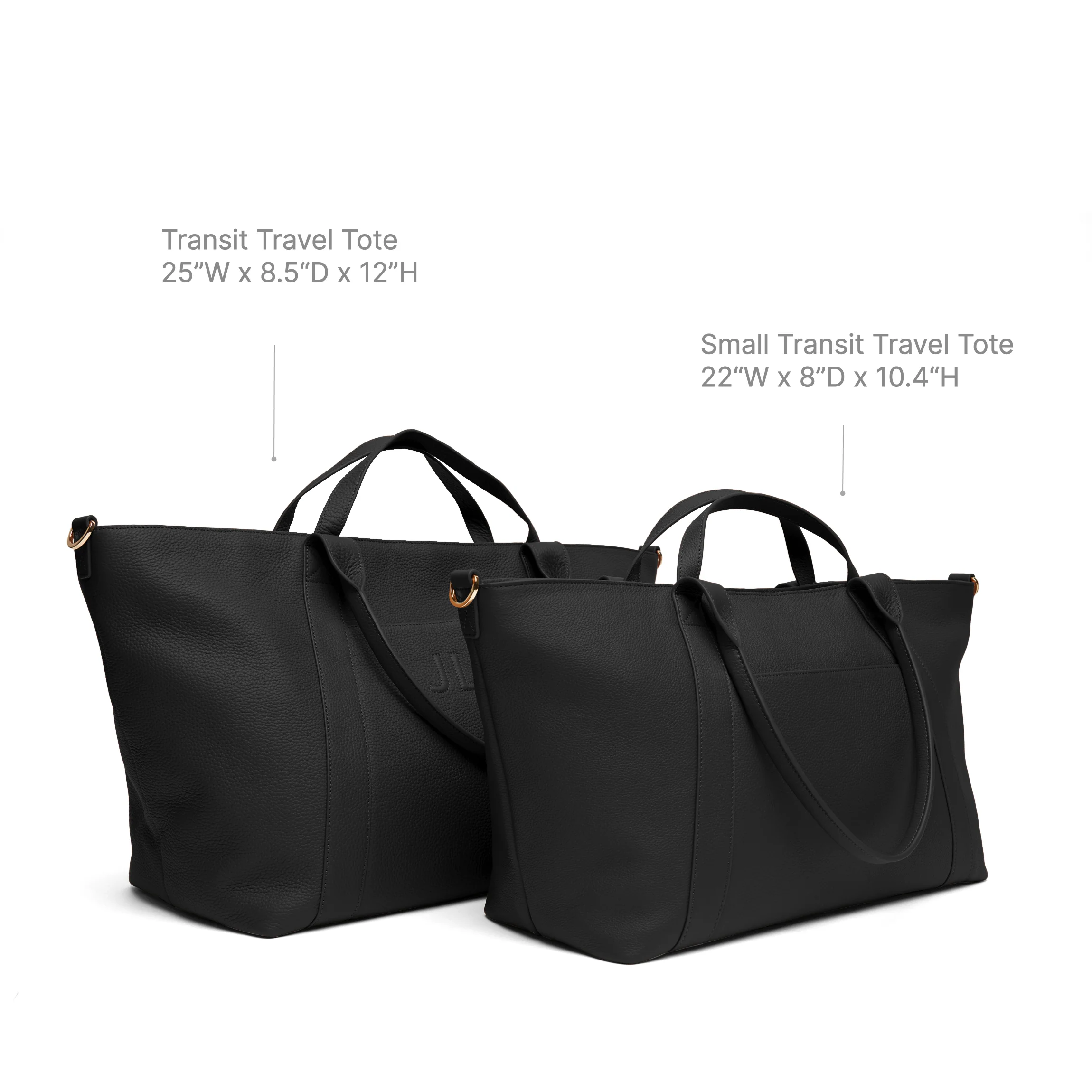 Transit Small Travel Tote Black Pebble - Image 10