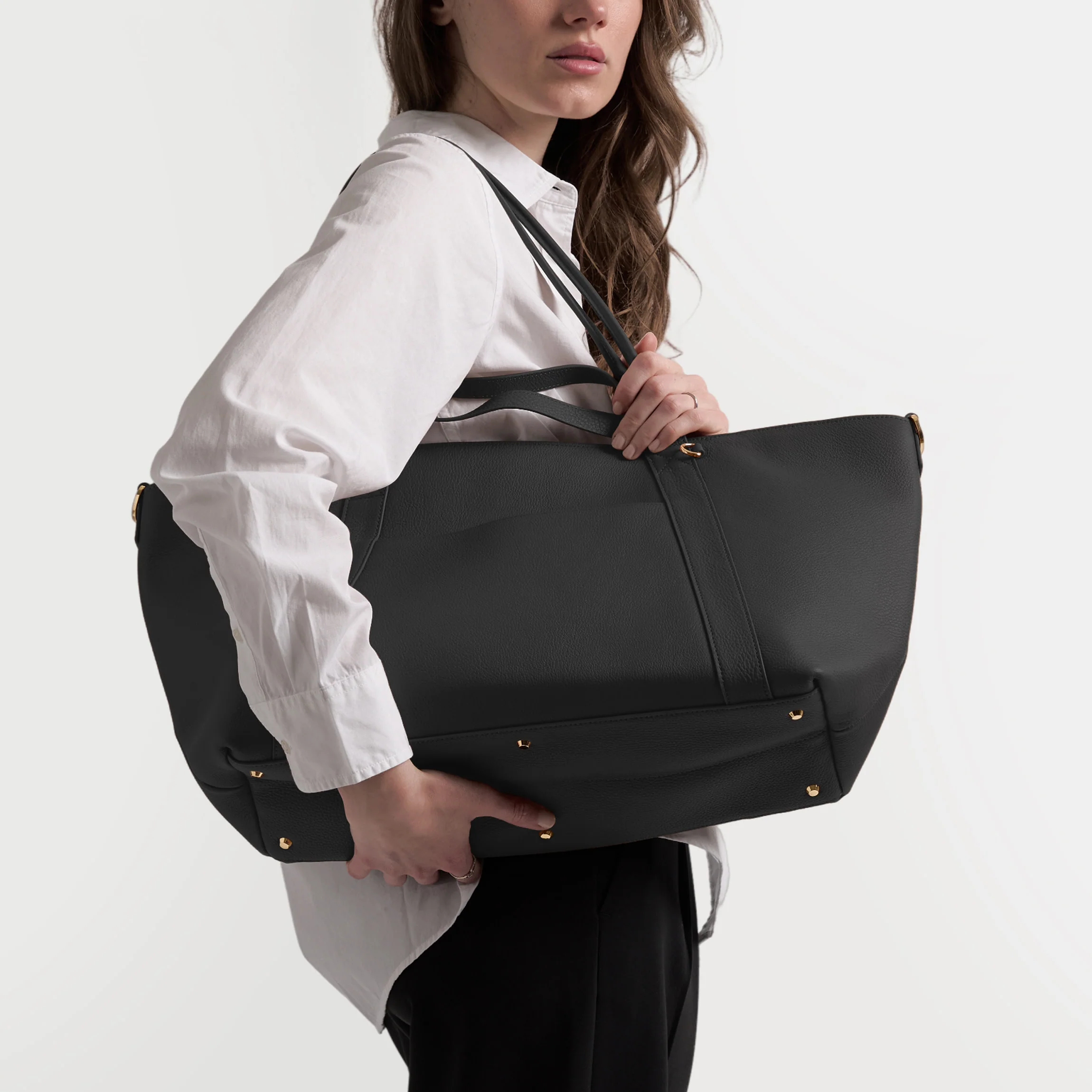 Transit Small Travel Tote Black Pebble - Image 2