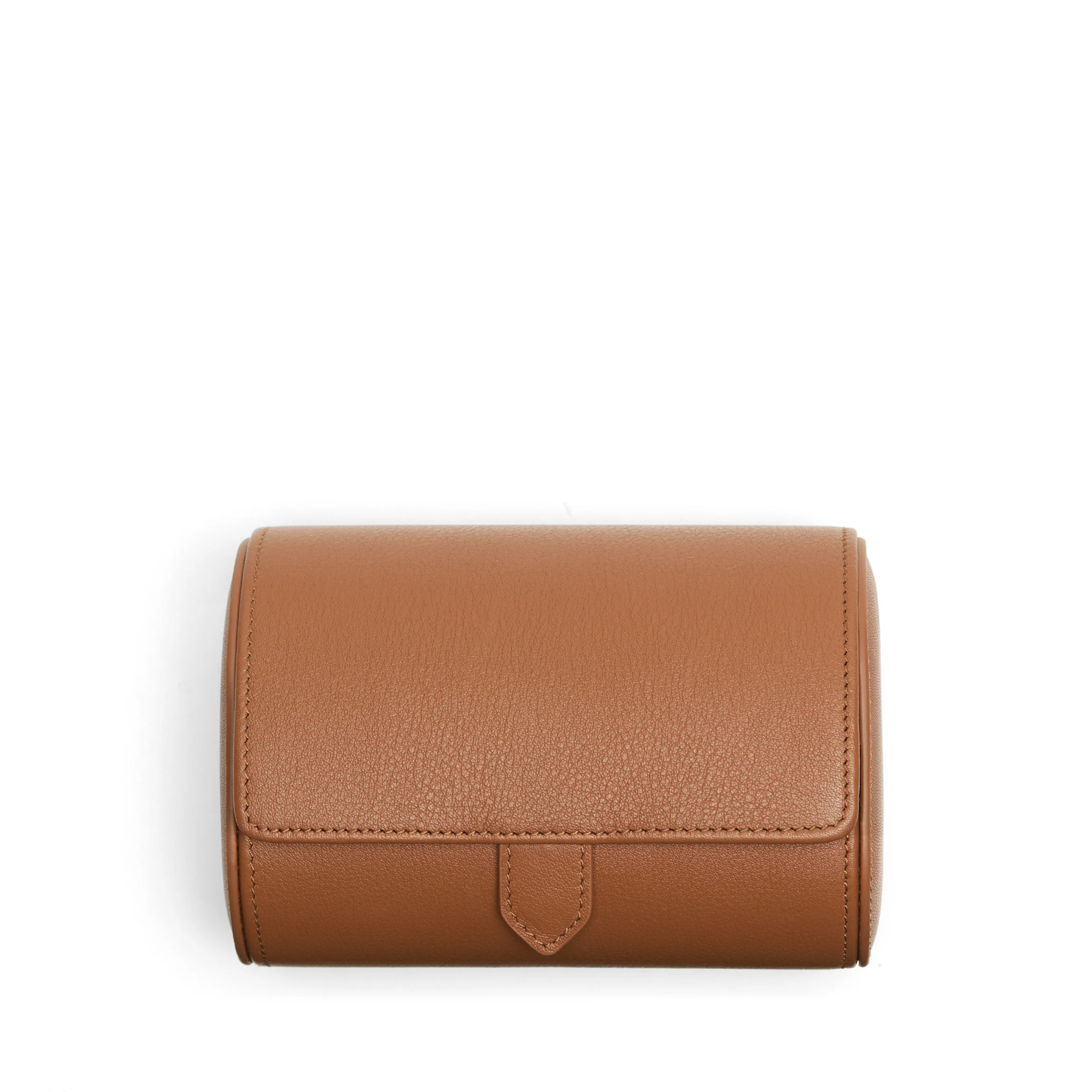 Travel Double Watch Roll Cognac