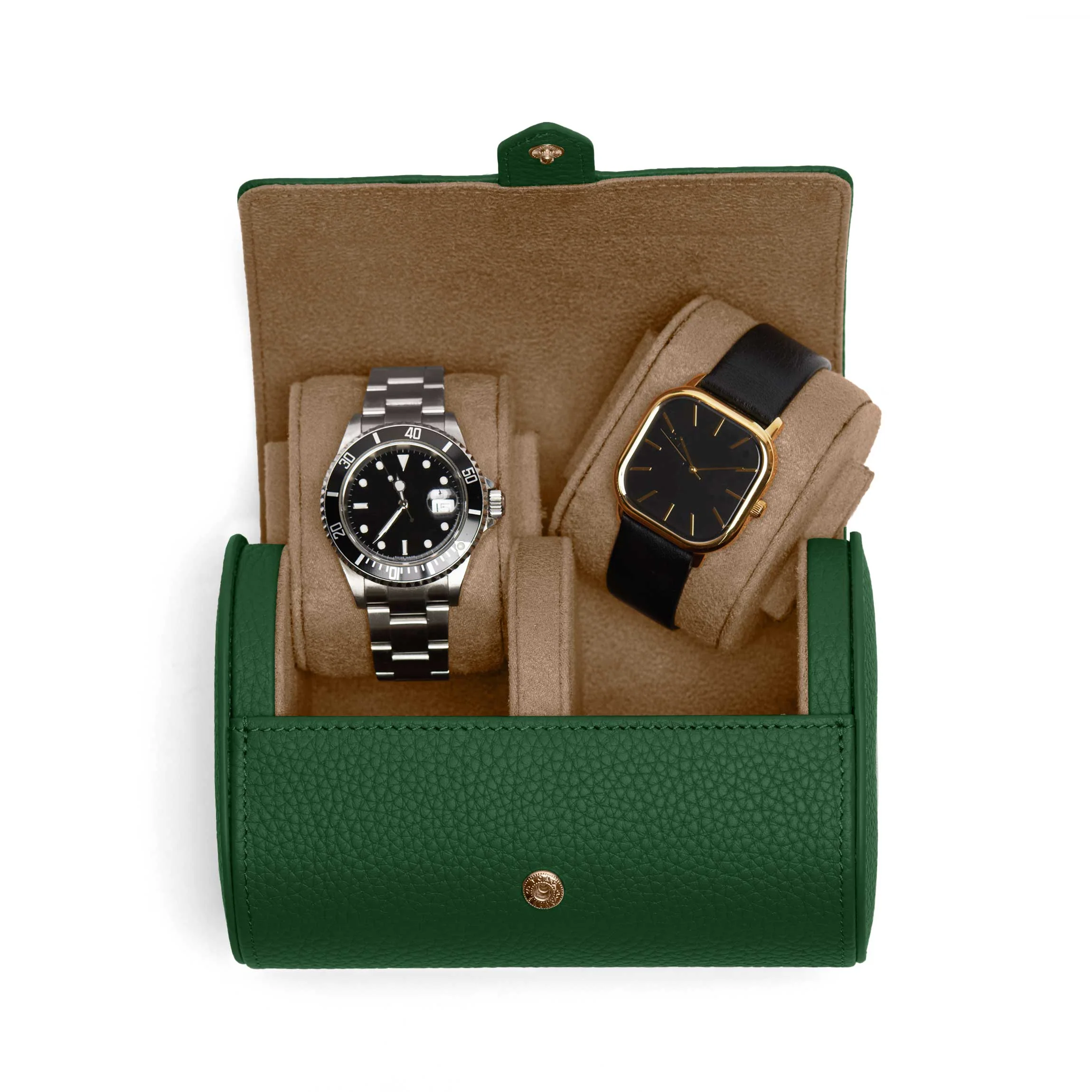 Travel Double Watch Roll Fairway Green - Image 2