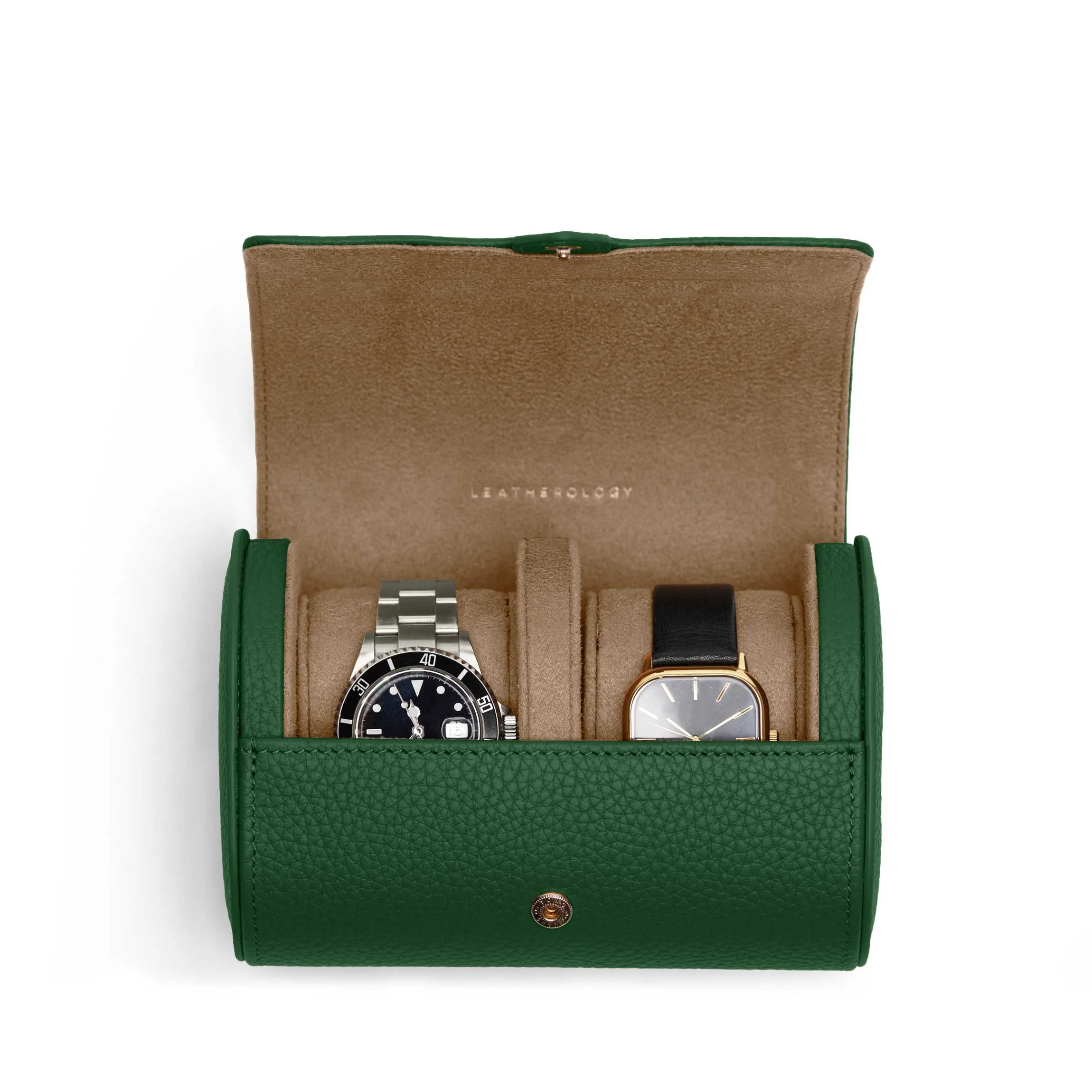 Travel Double Watch Roll Fairway Green - Image 3