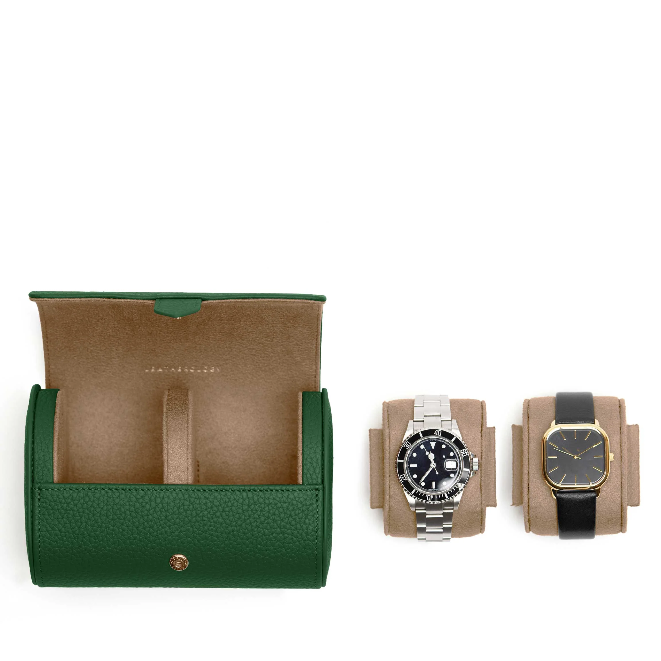 Travel Double Watch Roll Fairway Green - Image 4
