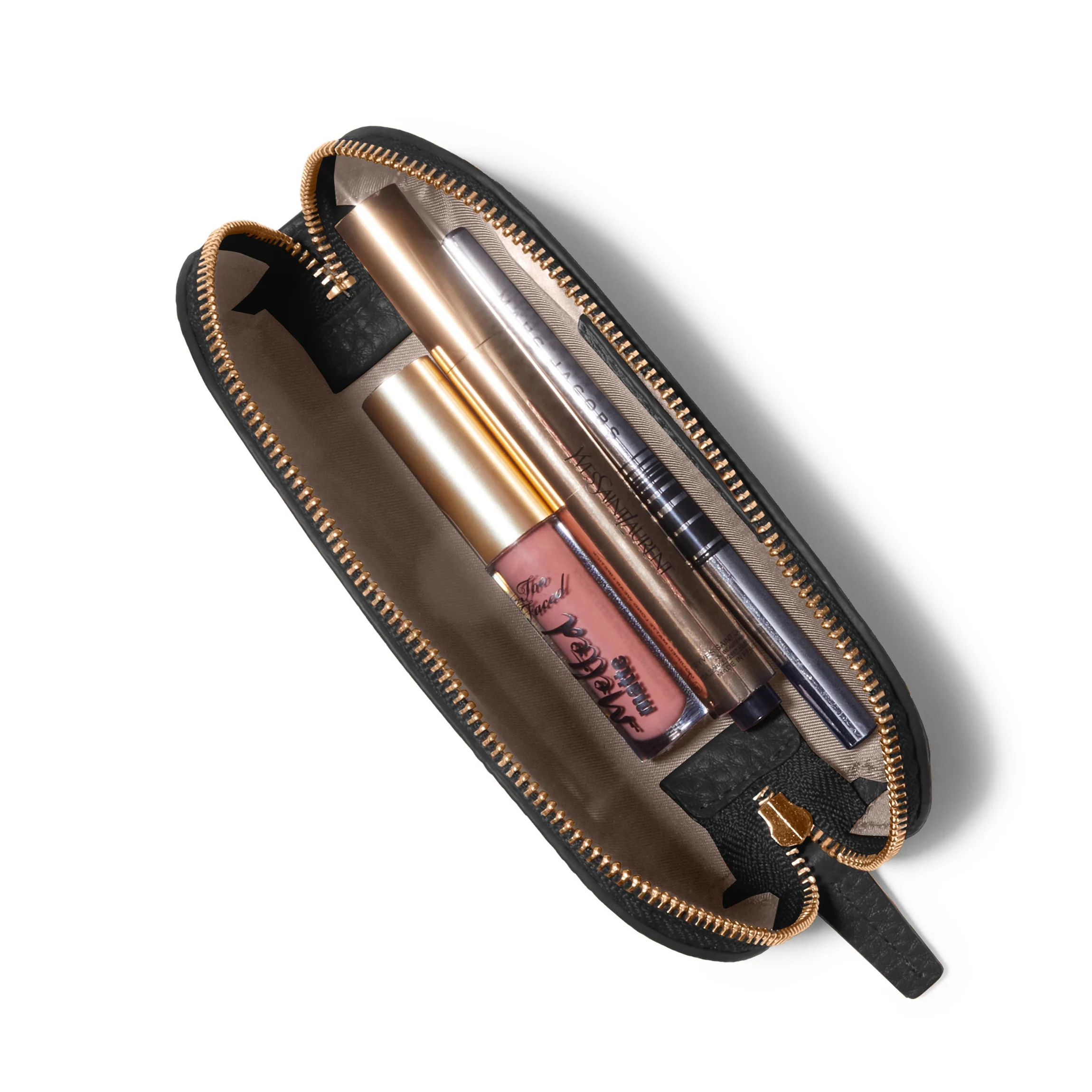 Travel Makeup Pouch Black Pebble - Image 5