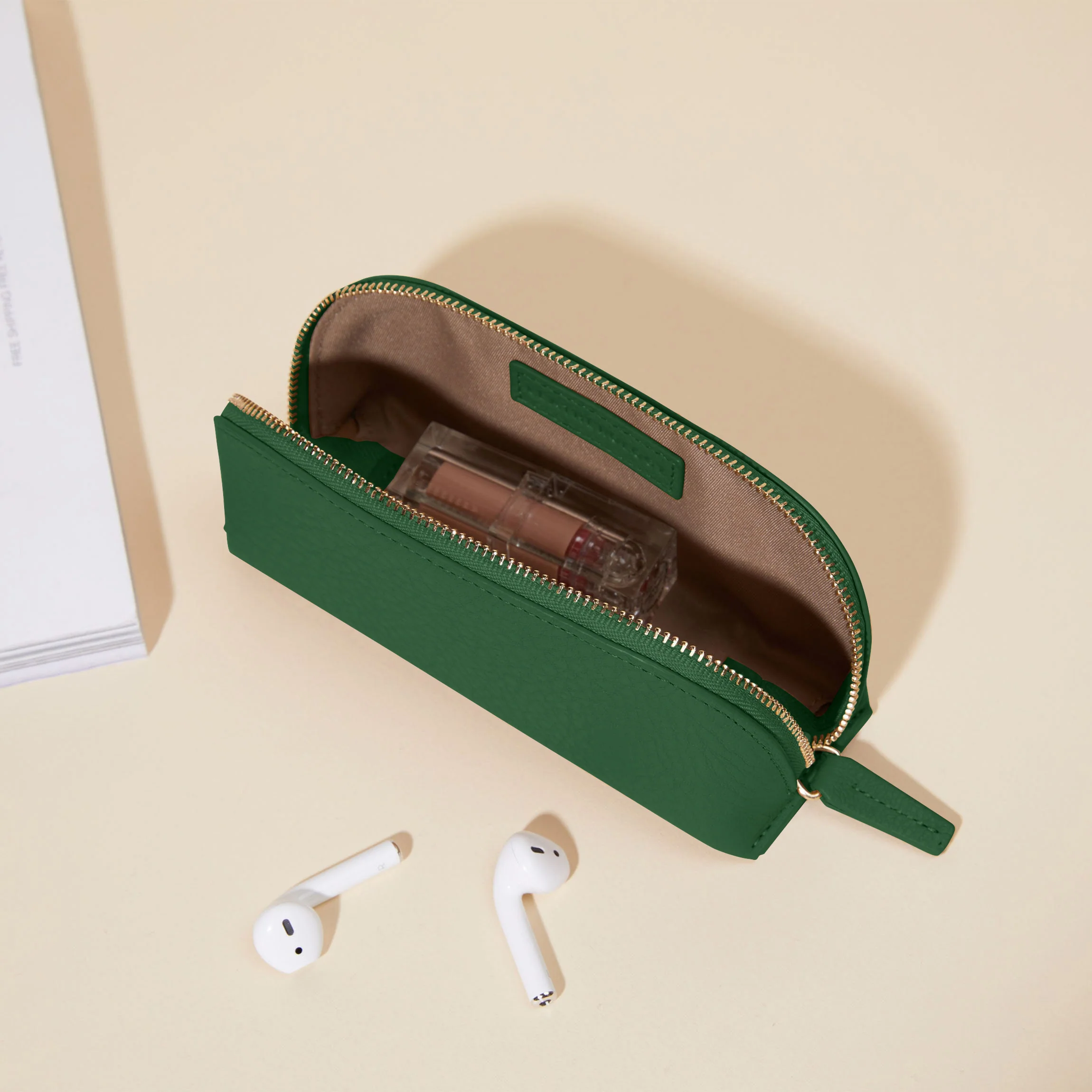 Travel Makeup Pouch Fairway Green - Image 2