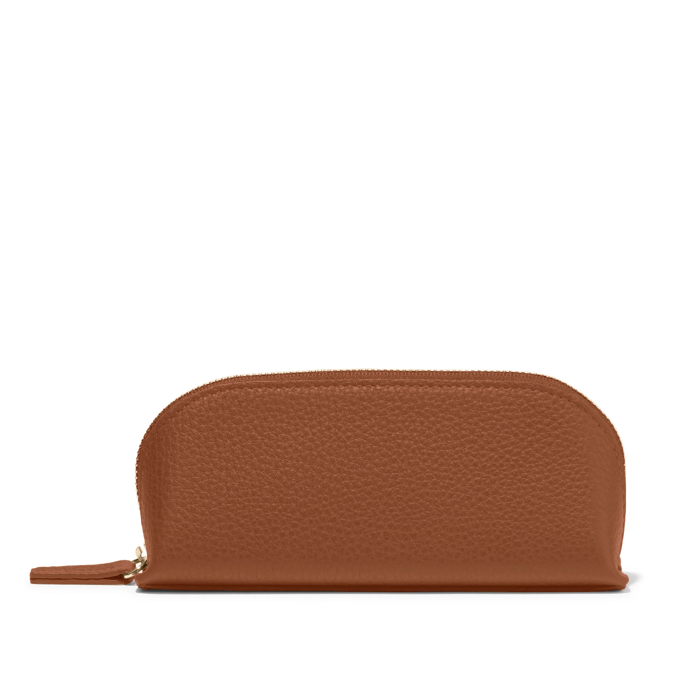 Zip Sunglass Case Saddle Brown