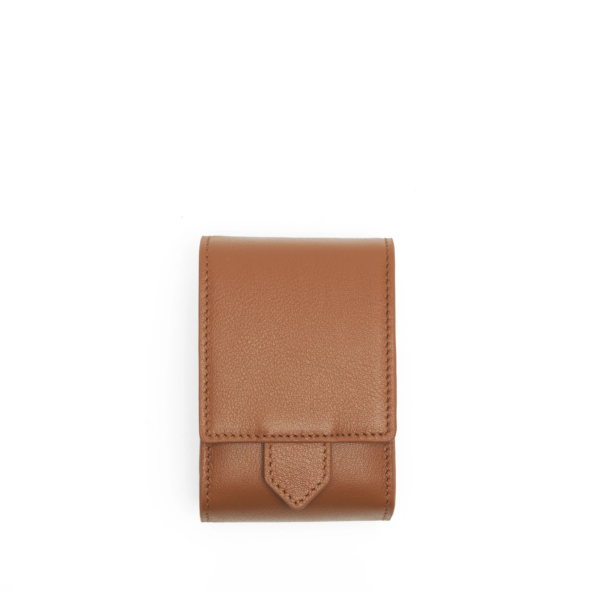 Travel Single Watch Pouch Cognac