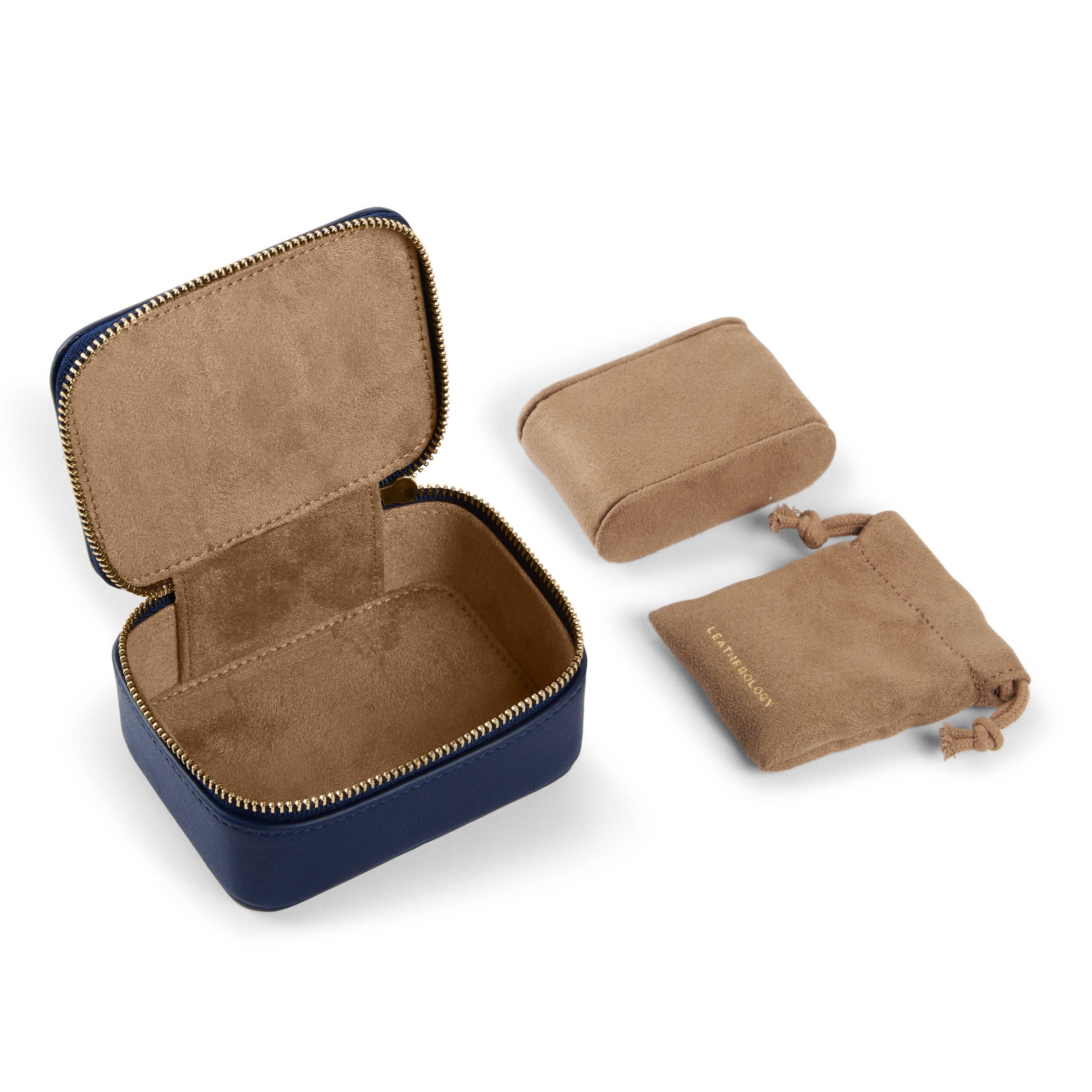 Travel Watch Box Navy Blue - Image 2