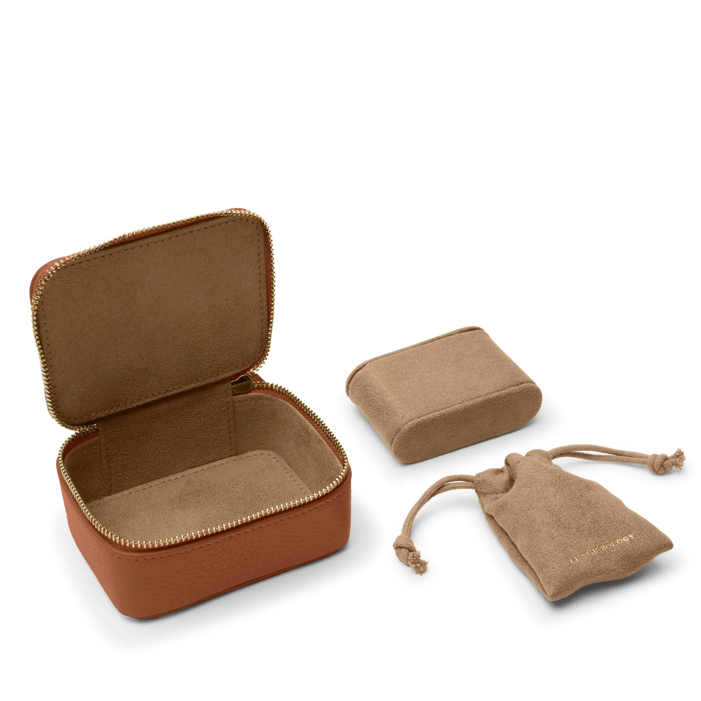 Travel Watch Box Saddle Brown - Image 2