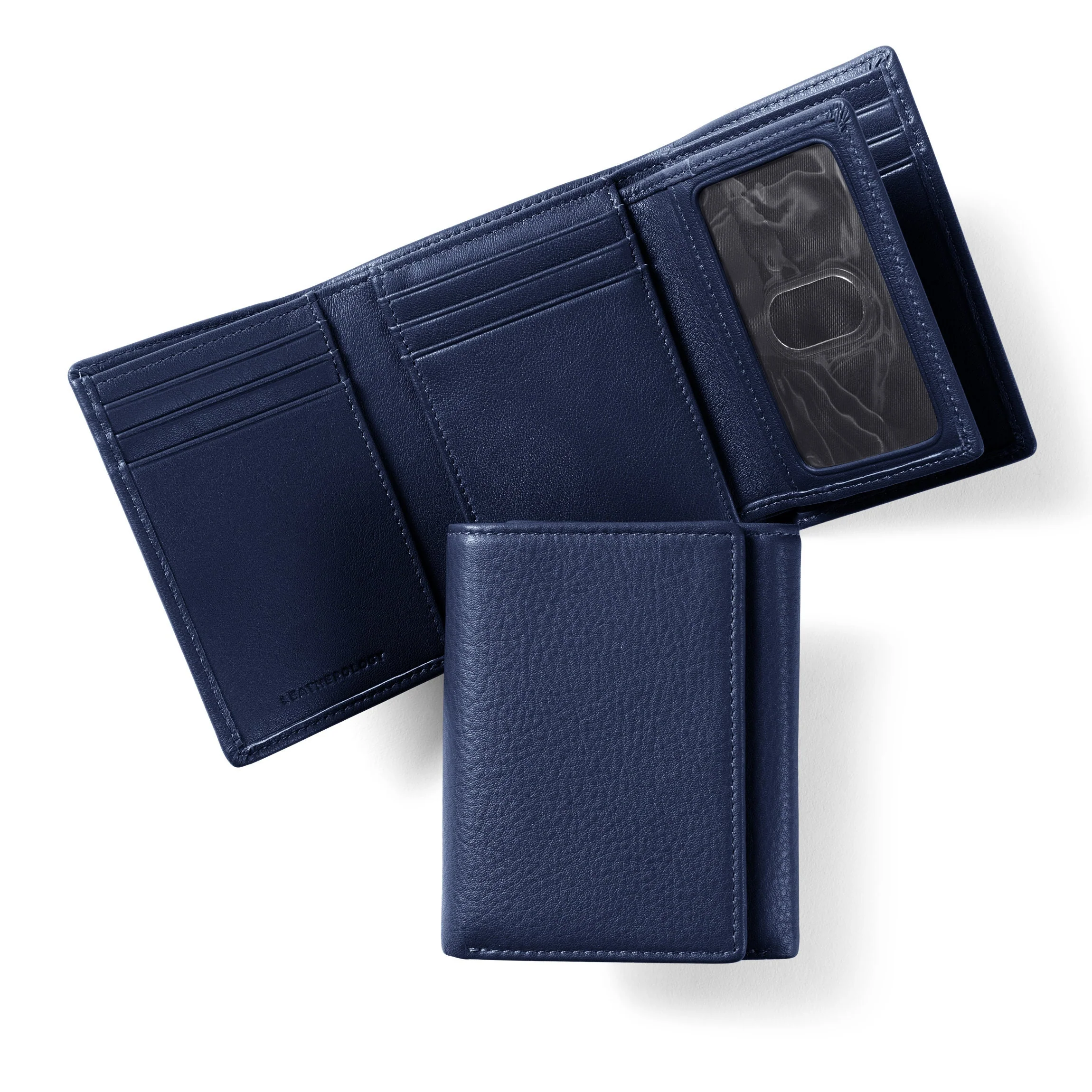 Trifold with Card Wallet Navy Blue