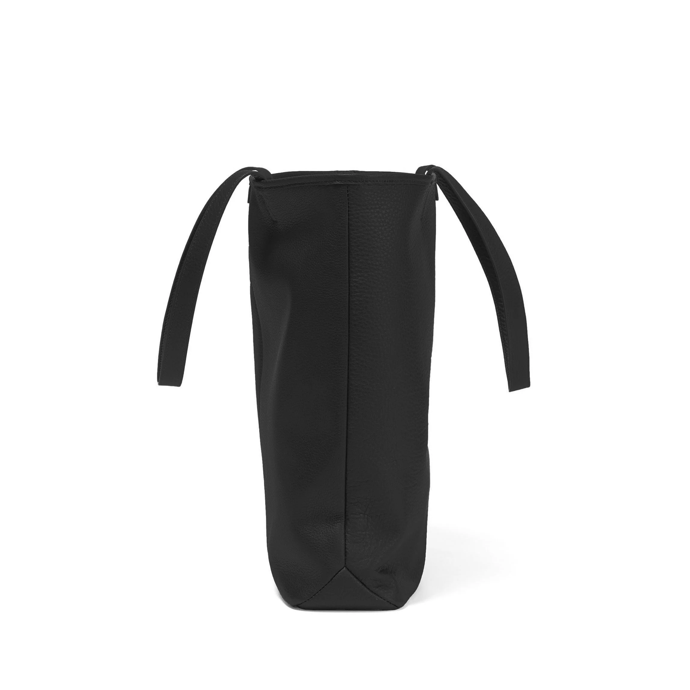 Uptown Vertical Tote Black Pebble - Image 3