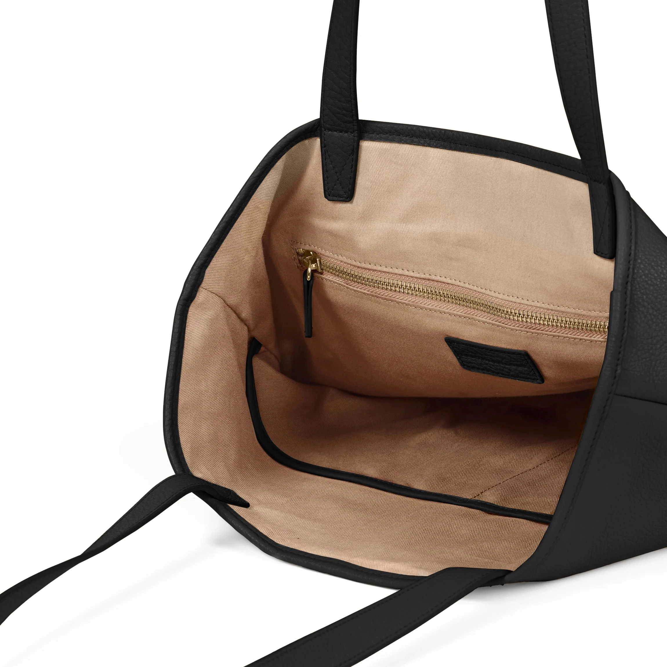Uptown Vertical Tote Black Pebble - Image 4