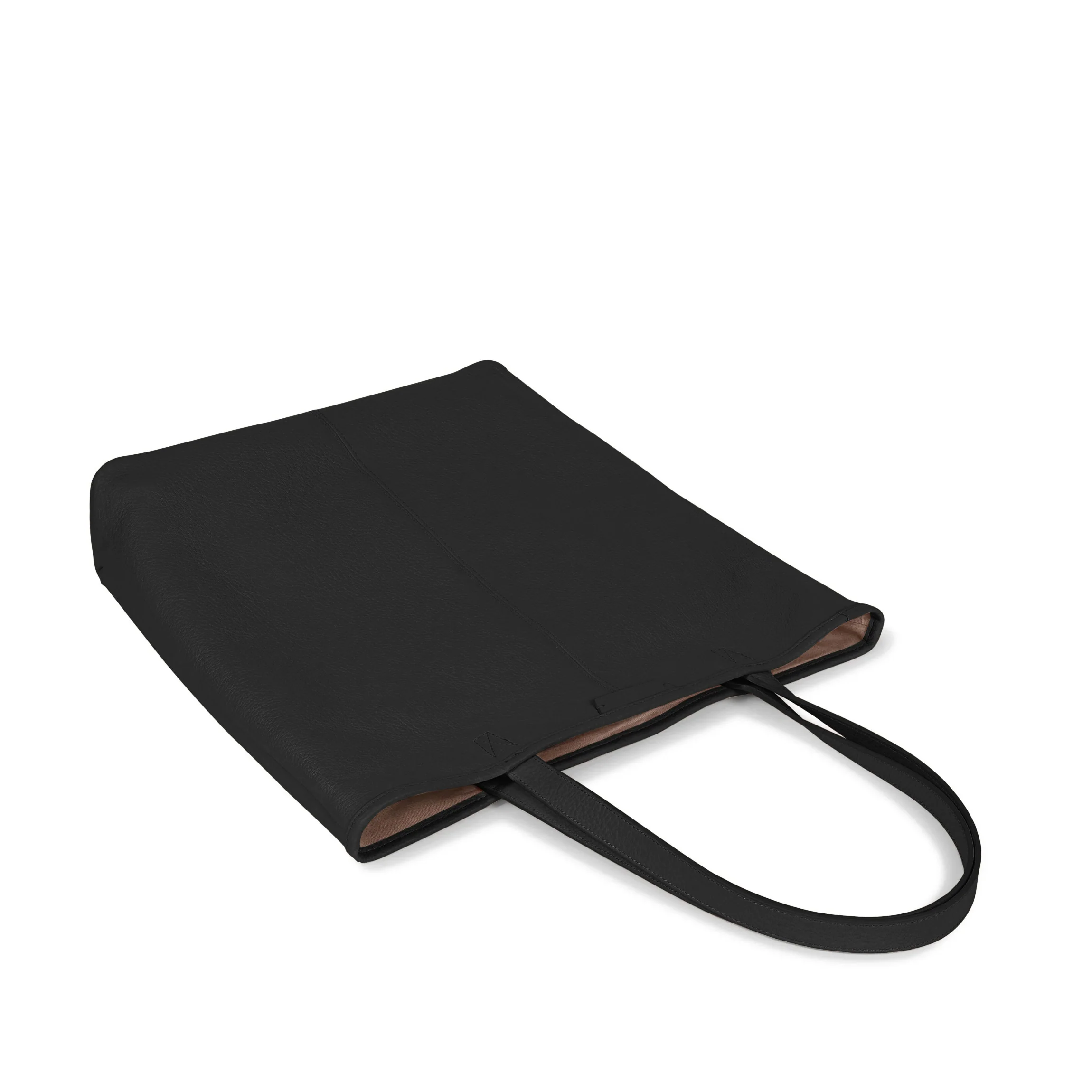Uptown Vertical Tote Black Pebble - Image 5