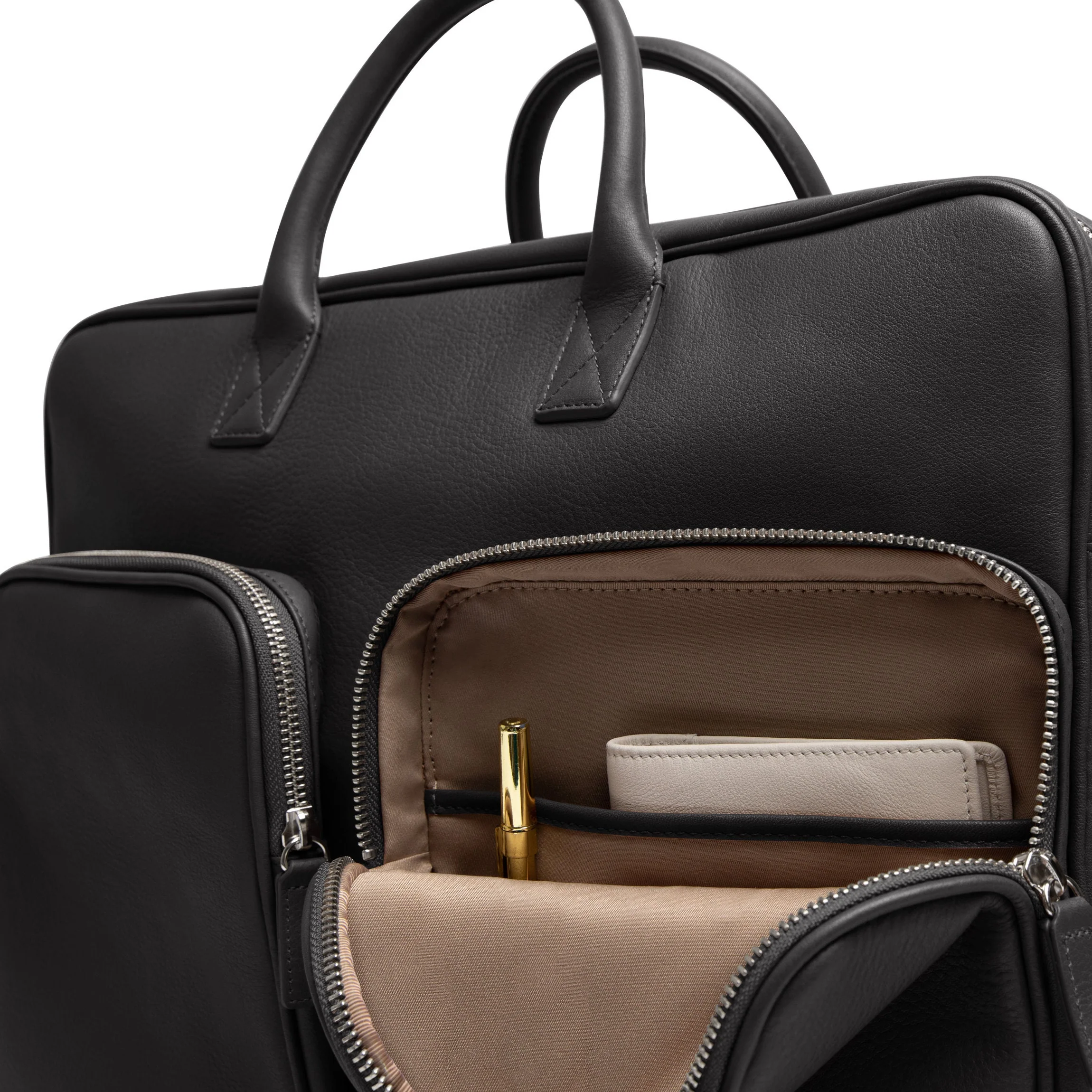 Warren Large Brief Bag Black Onyx - Image 5