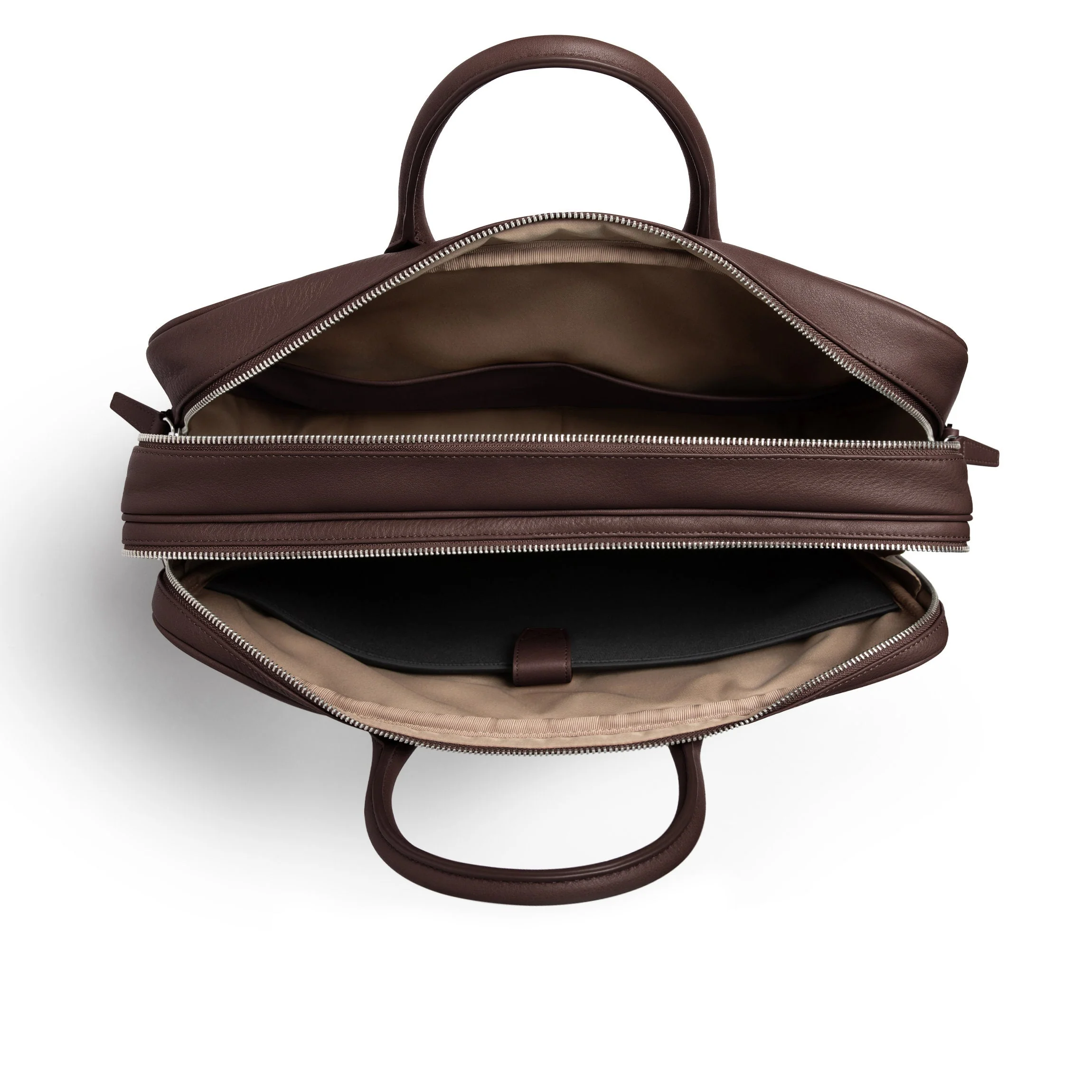 Warren Large Brief Bag Brown - Image 3