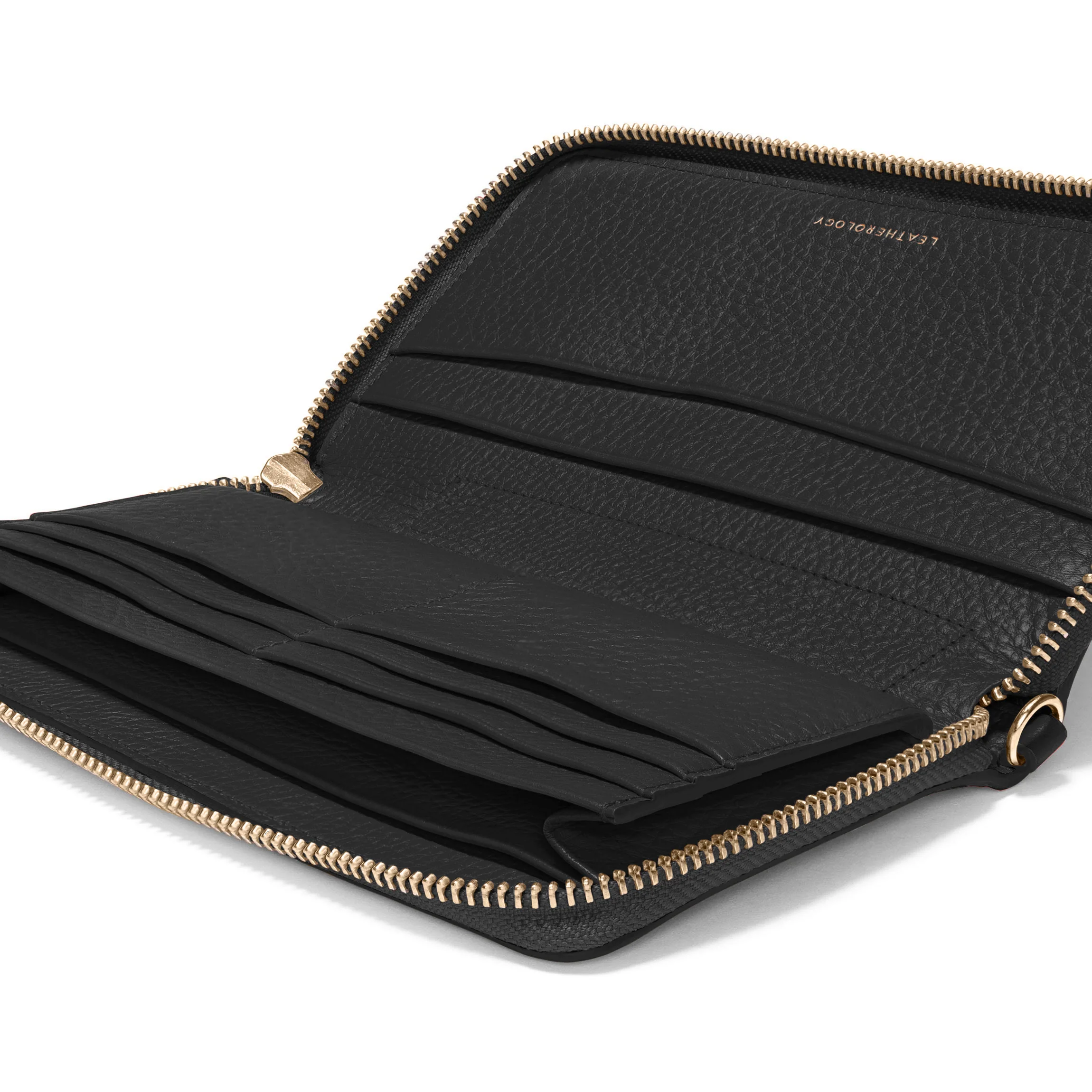 Windsor Checkbook Wallet Black Pebble - Image 4
